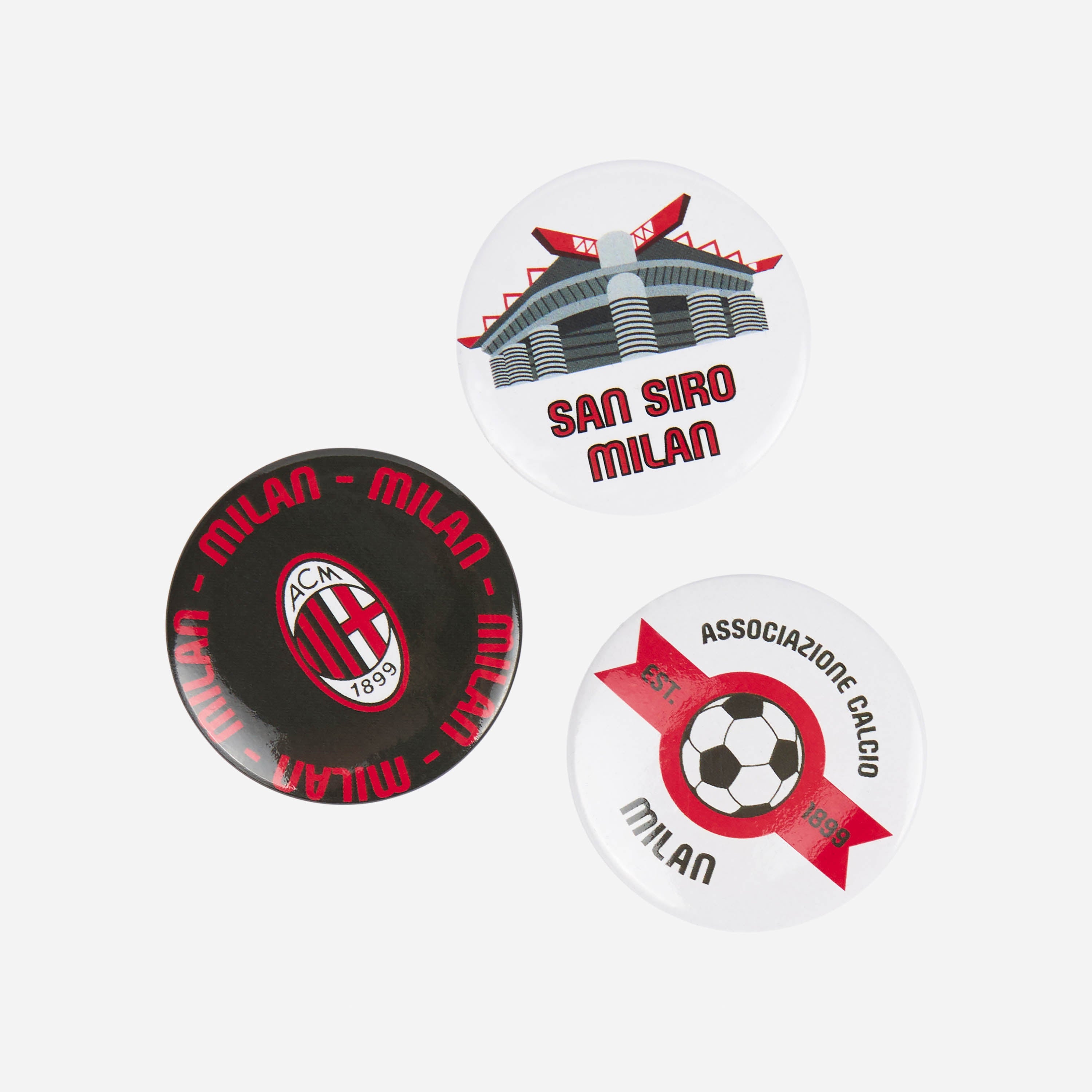 AC Milan Souvenir Stadium Set zaino lanyard pin unisex
