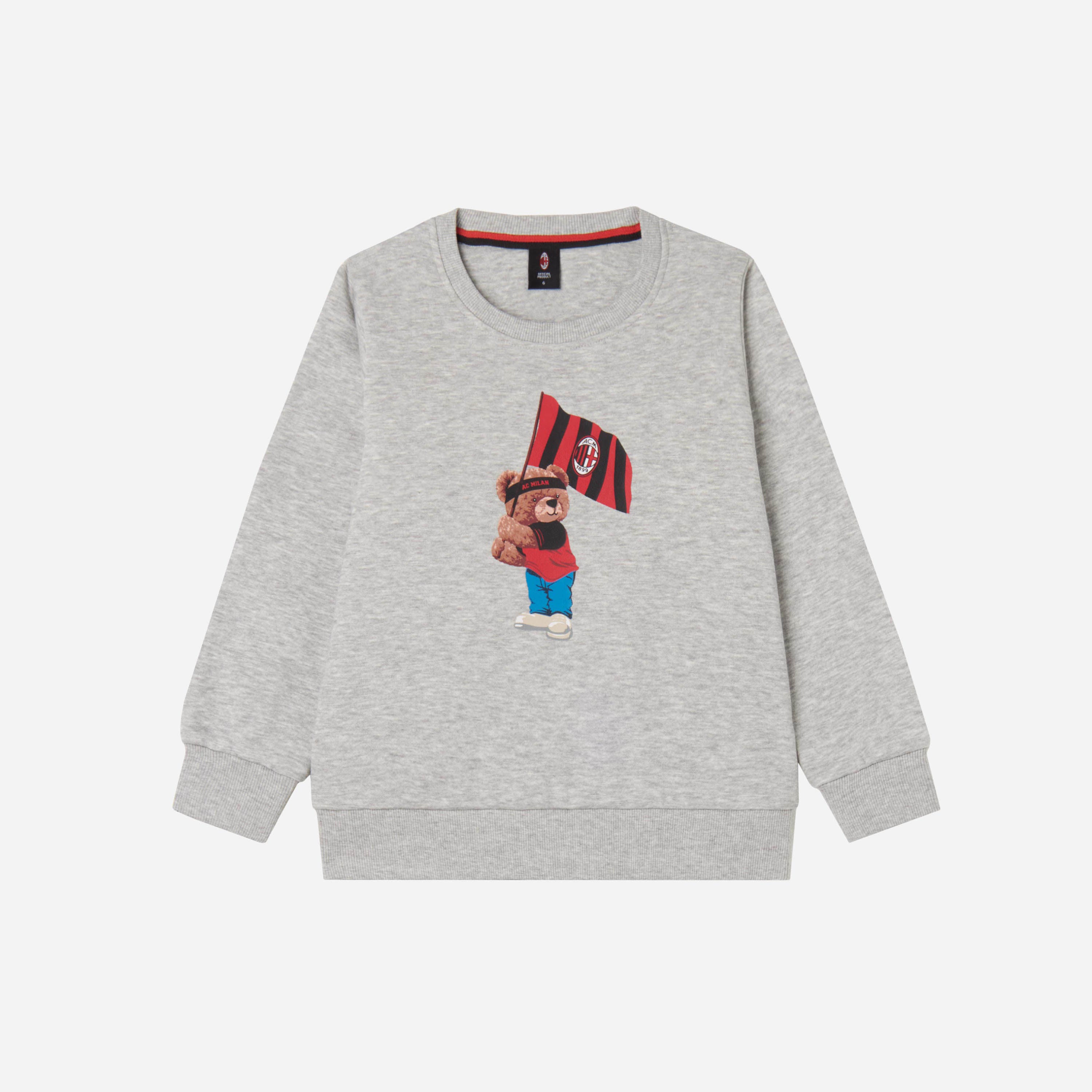AC Milan Teddy Collection Felpa Grigia Bambino 8 Anni