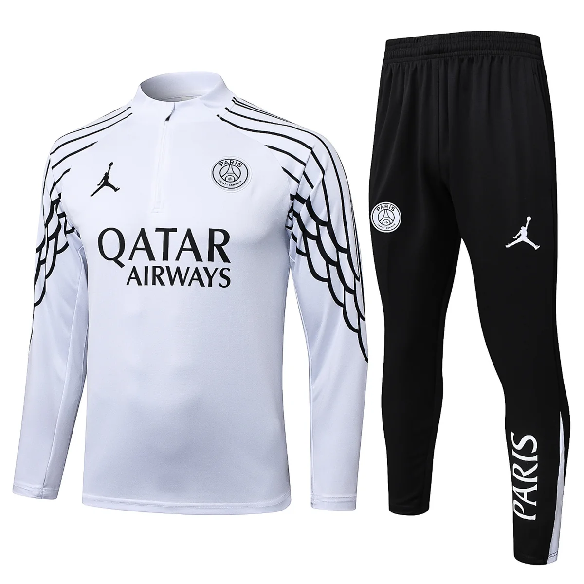 Tifoso Store PSG 2025/26 tuta Jordan bianca mezza zip S-XXL