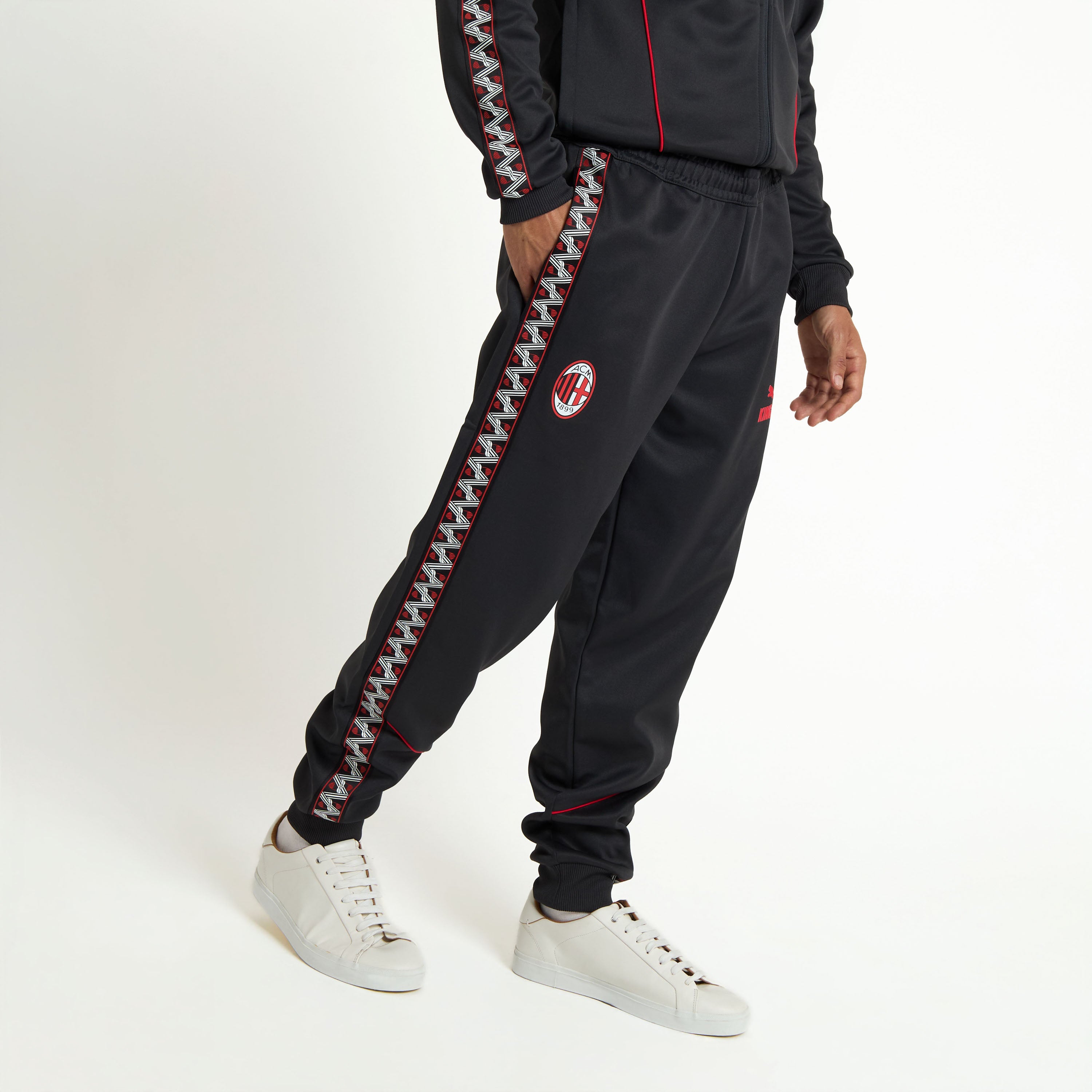 AC Milan King Collection pantaloni tuta grigi uomo taglia S