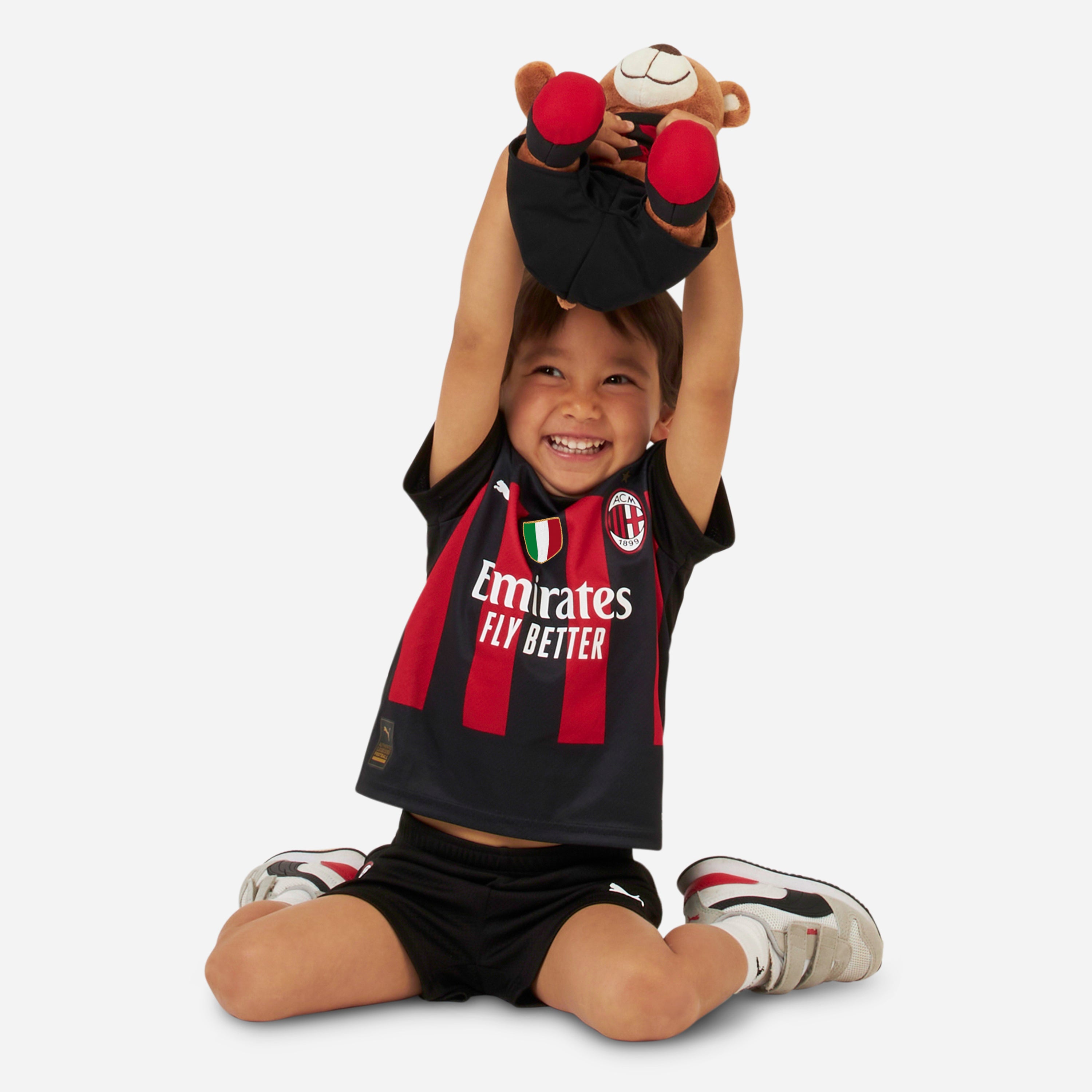 AC Milan Home 2022/23 kit neonato rosso nero 12 mesi