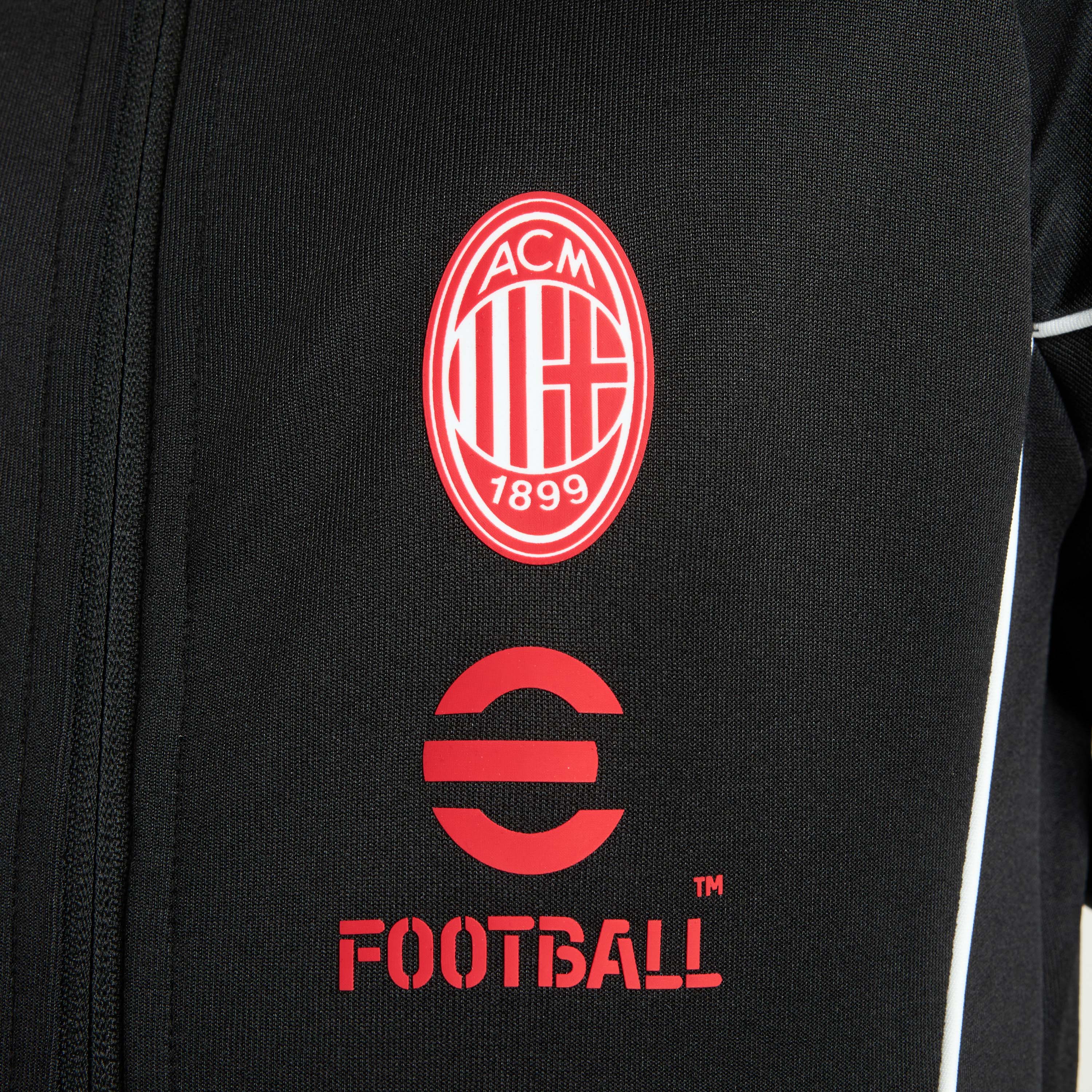 AC Milan King Giacca Bambino Nera 8 Anni Zip