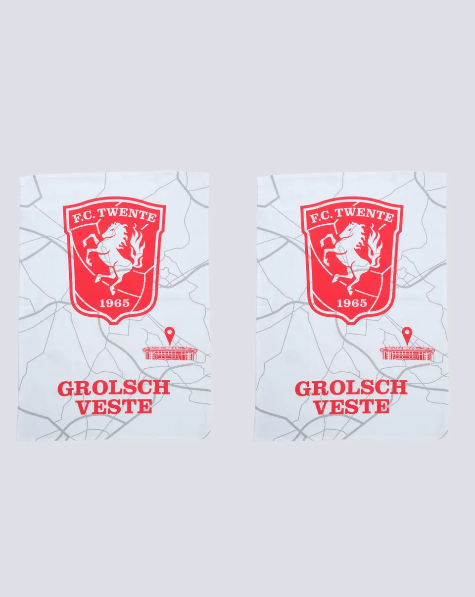 FC Twente Set Strofinacci Cucina Cotone 2 Pezzi O/S