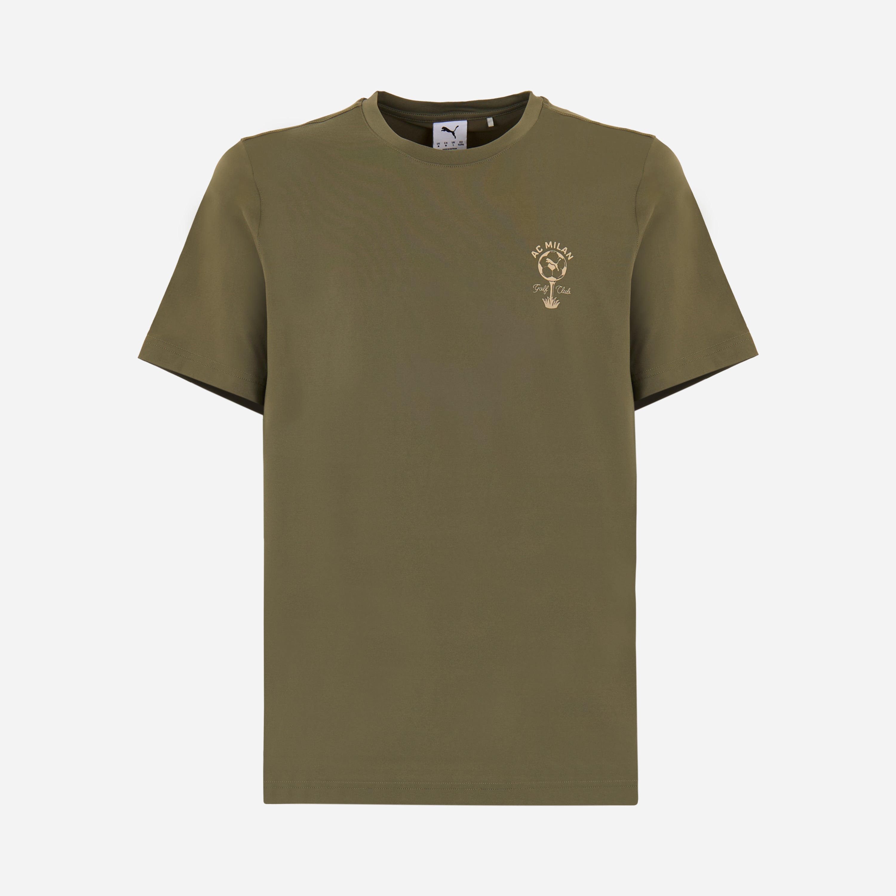 Magliette Milan Puma Golf t-shirt verde uomo