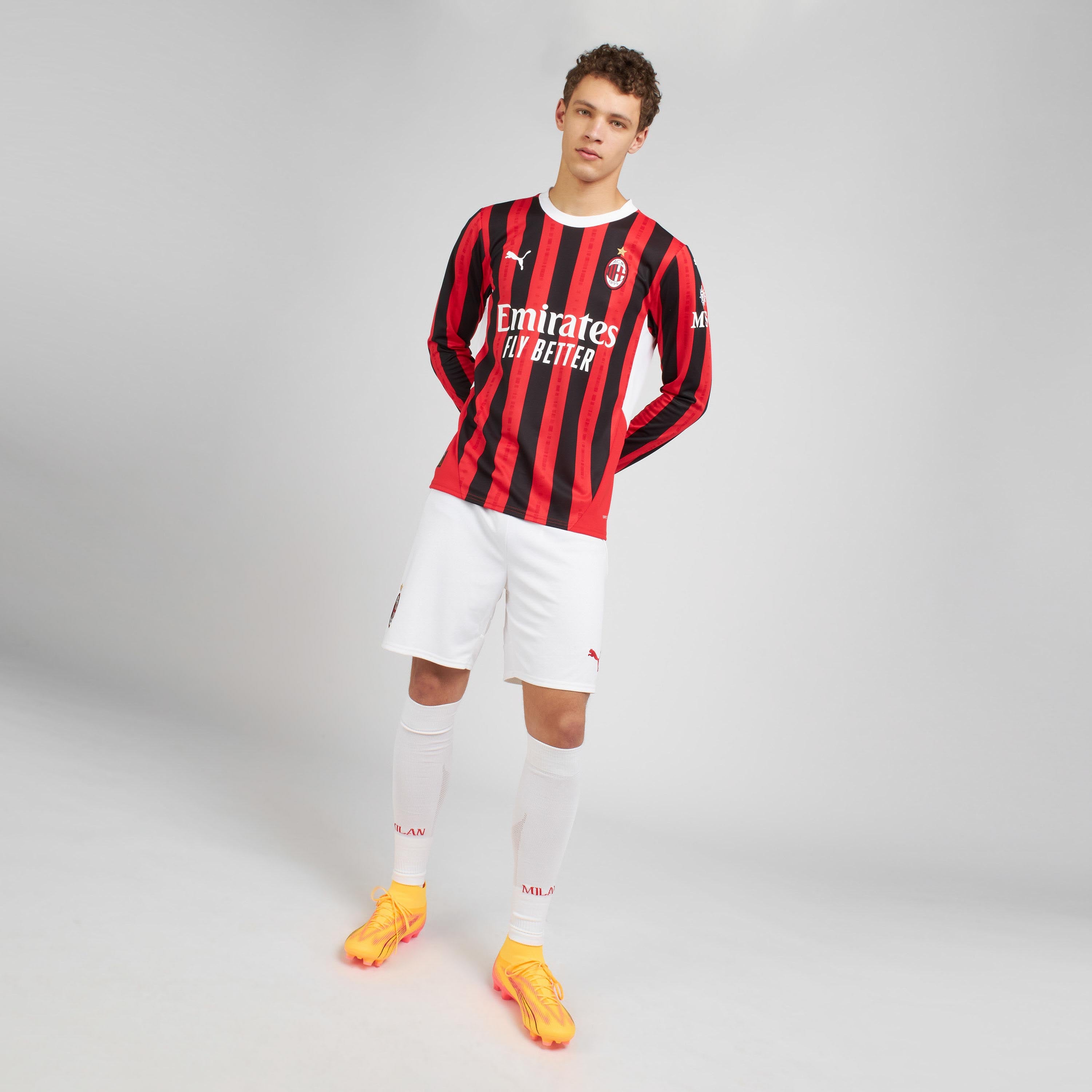 AC Milan 2024/25 Maglia Home Authentic Manica Lunga Uomo