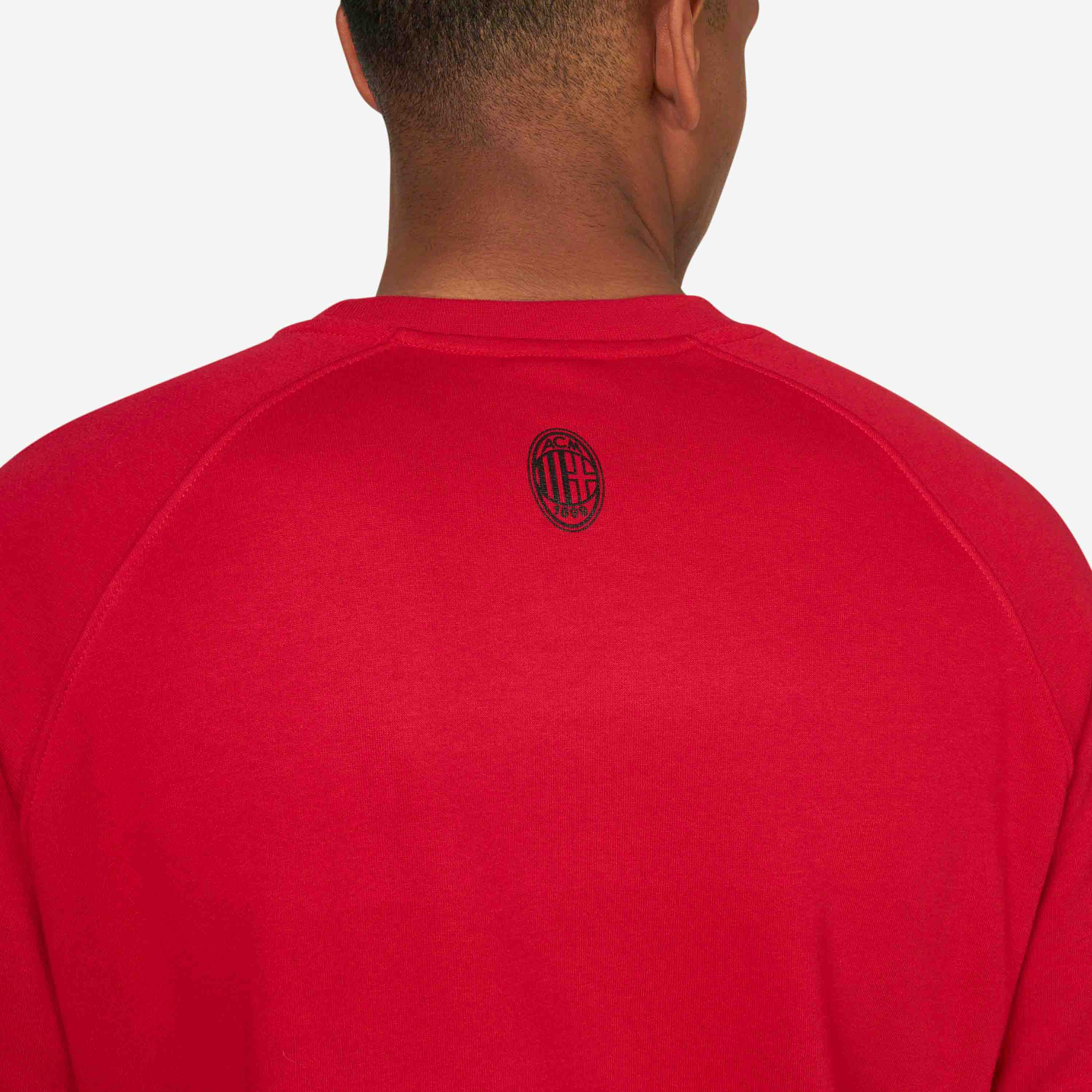 AC Milan Urban Collection felpa girocollo uomo ricamata
