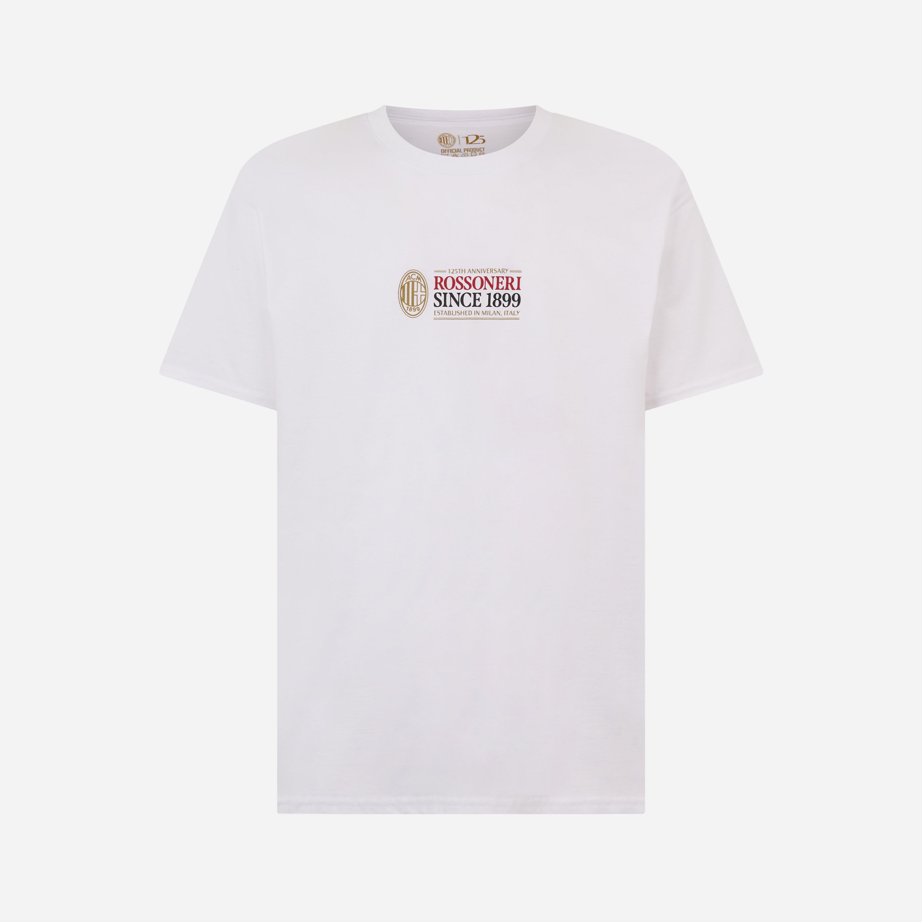 AC Milan Rossoneri Since 1899 T-Shirt bianca taglia M cotone