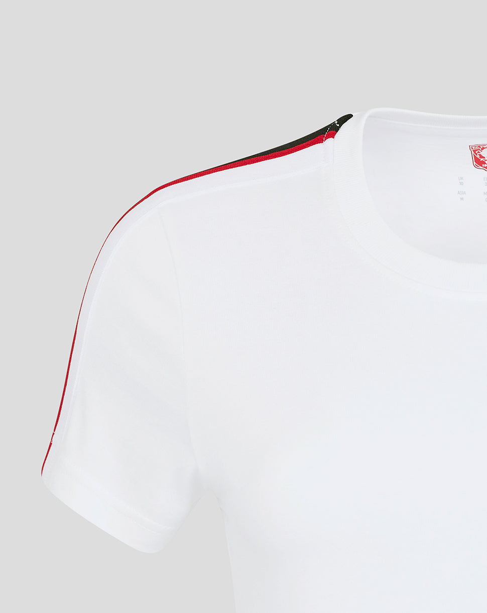FC Twente Lifestyle T-Shirt Donna Bianca Cotone