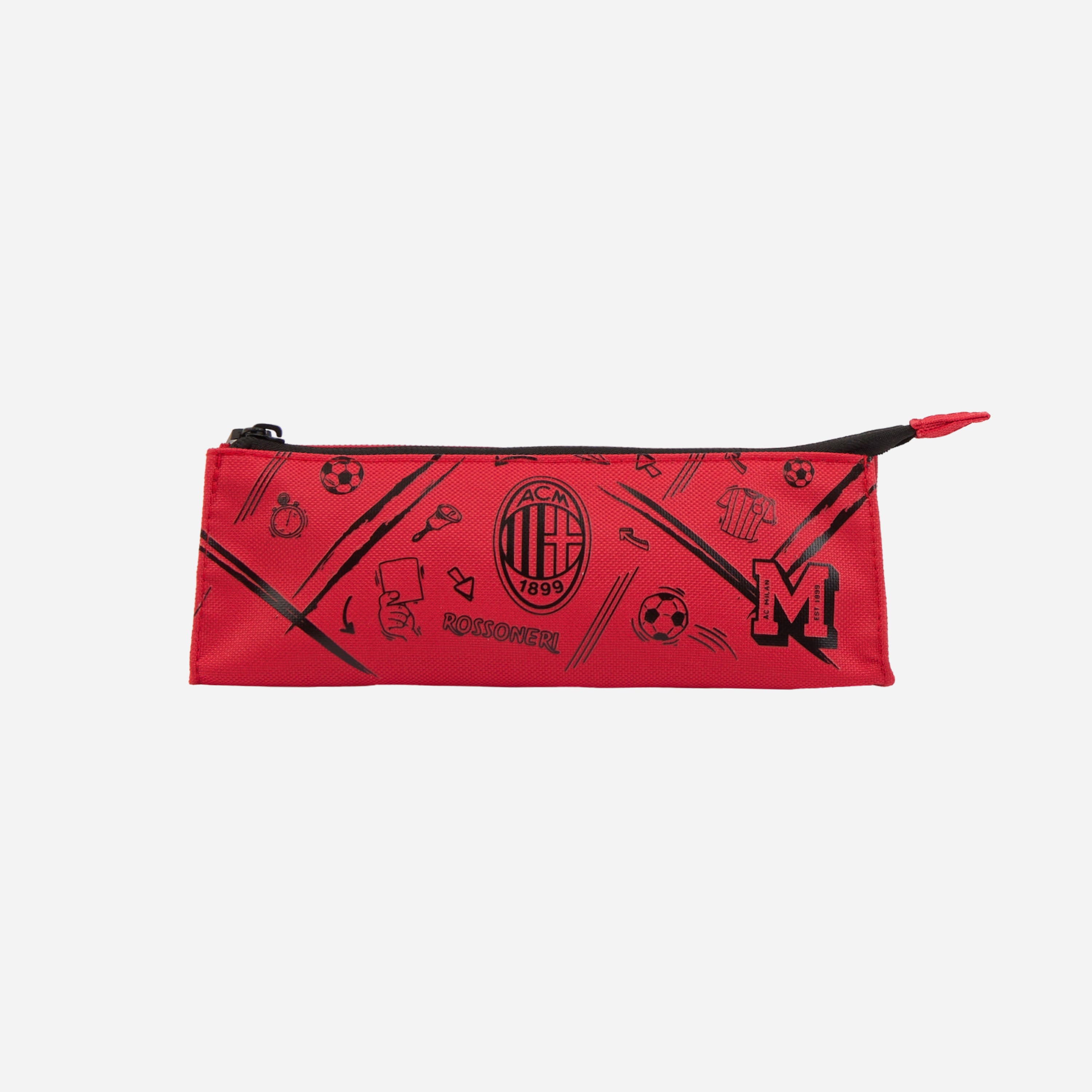AC Milan Pencil Case astuccio rosso nero taglia unica