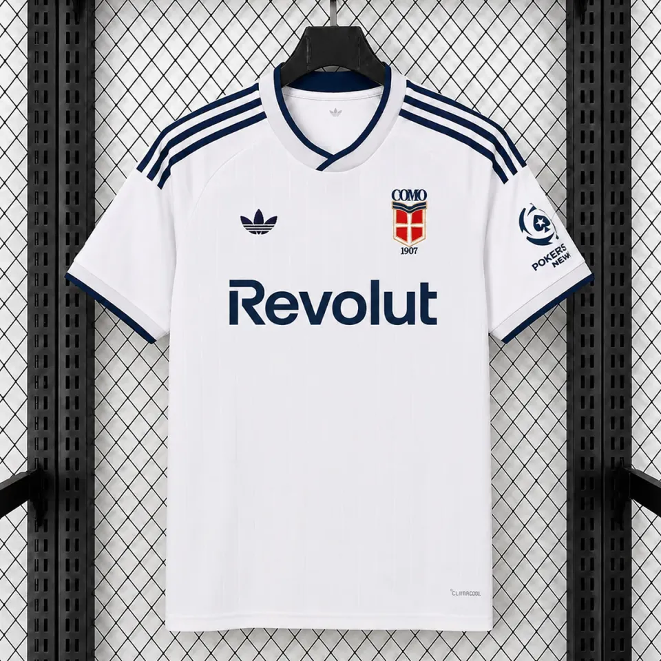 Como 2026/27 Seconda Maglia calcio away bianca