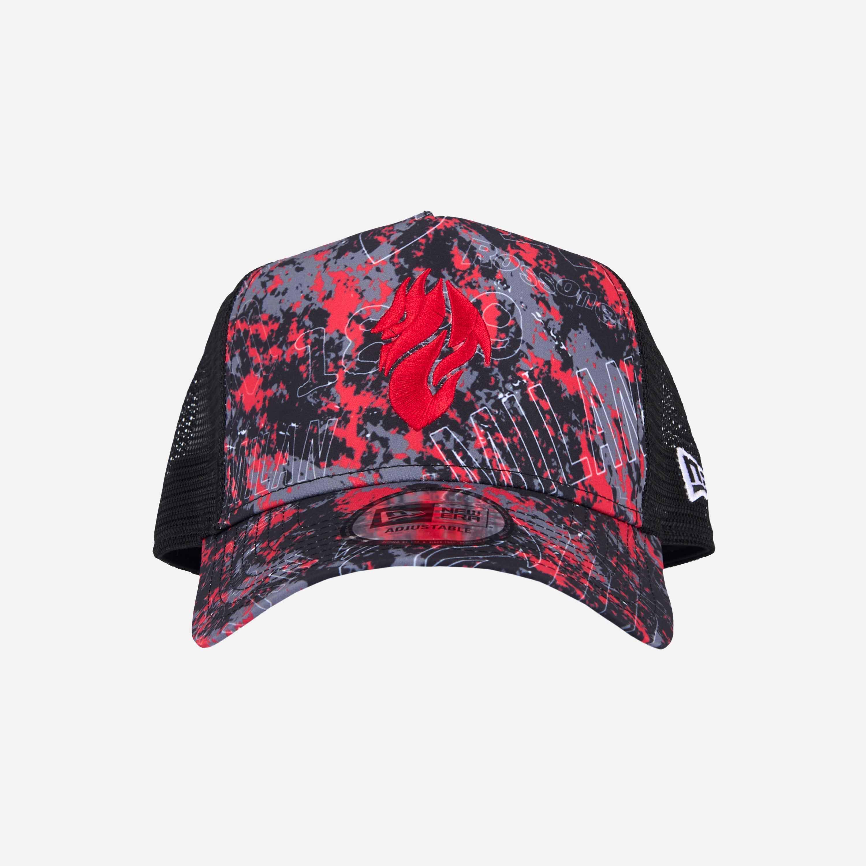 AC Milan New Era Trucker Cappello Diavolo Nero Taglia Unica