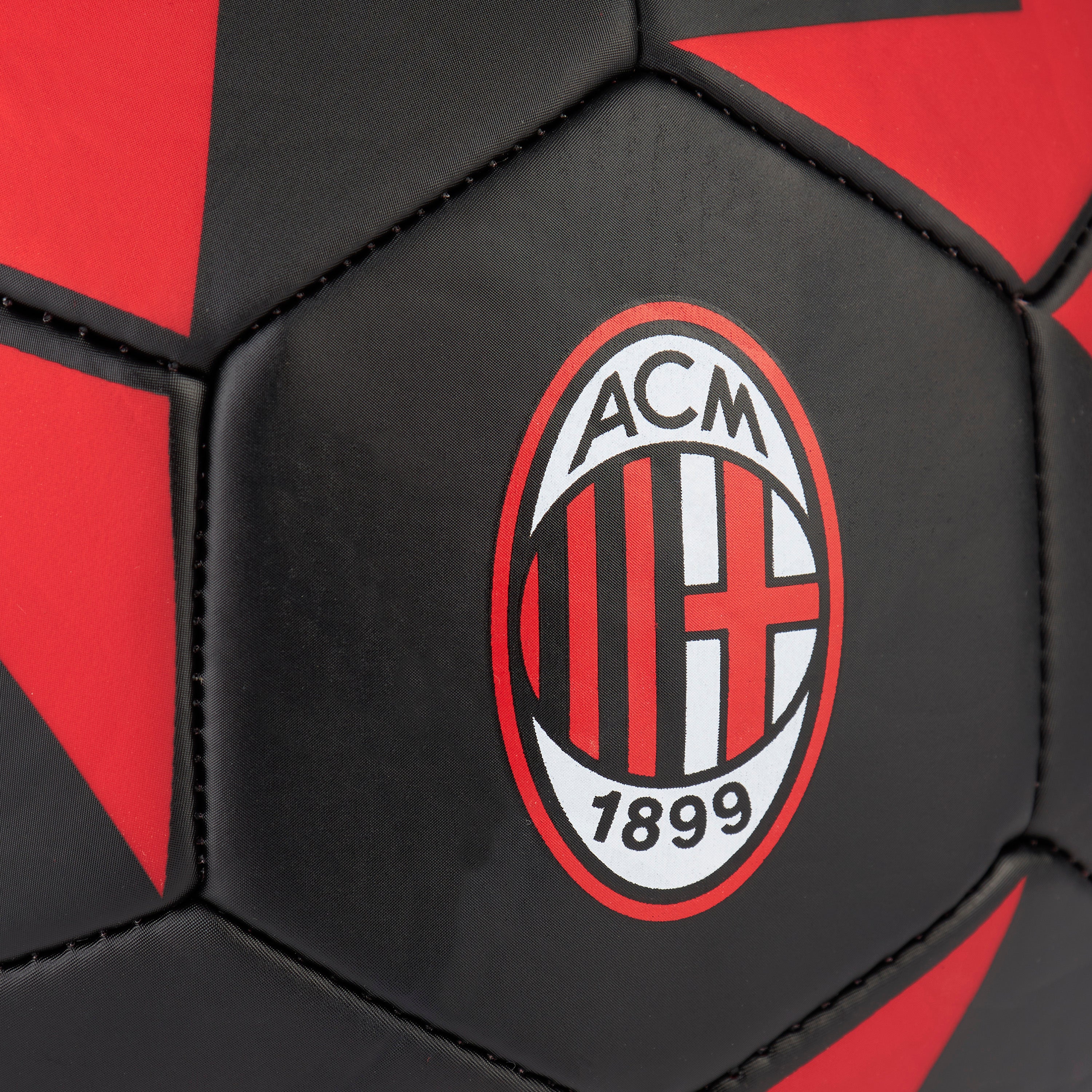 AC Milan Pallone Nero Logo Misura 5 in PVC