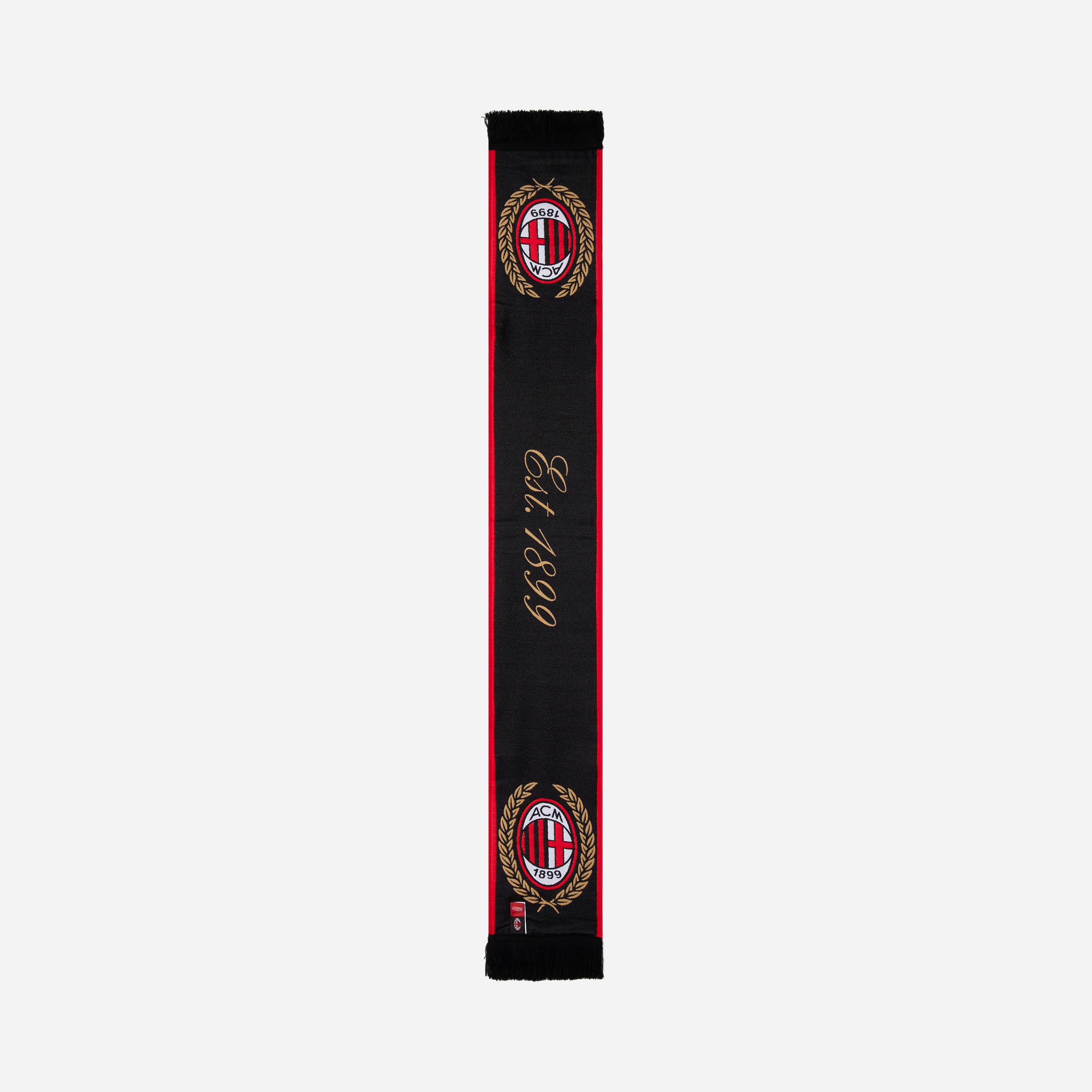 AC Milan Accessori Milan Unico Amore Sei sciarpa nera 20x140 cm