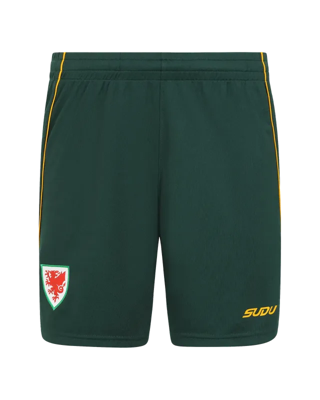 Wales SUDU 2026-27 pantaloncini trasferta verdi M