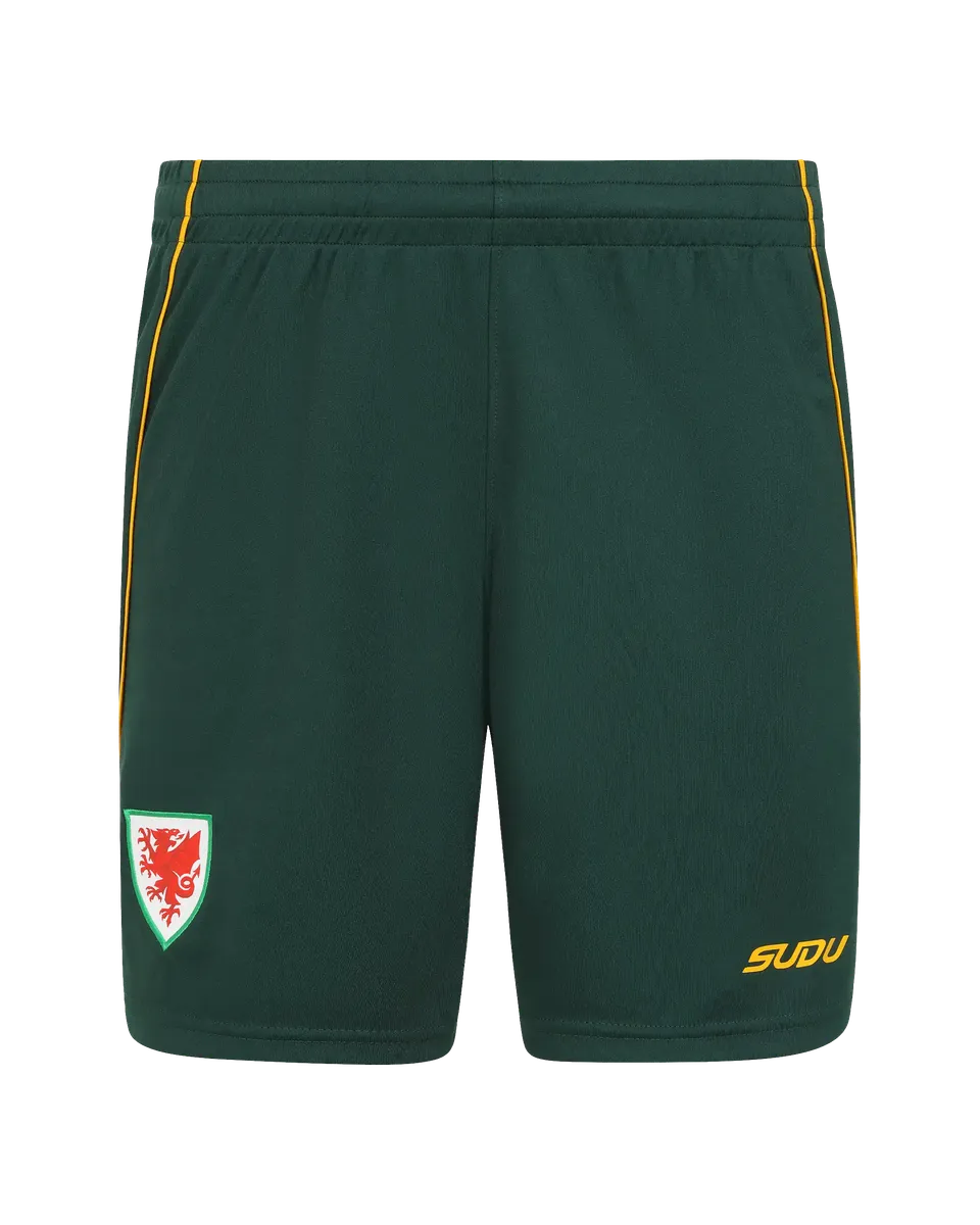 Wales SUDU 2026-27 pantaloncini trasferta verdi M