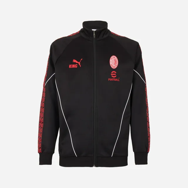 AC Milan King giacca uomo nera zip taglia regolare