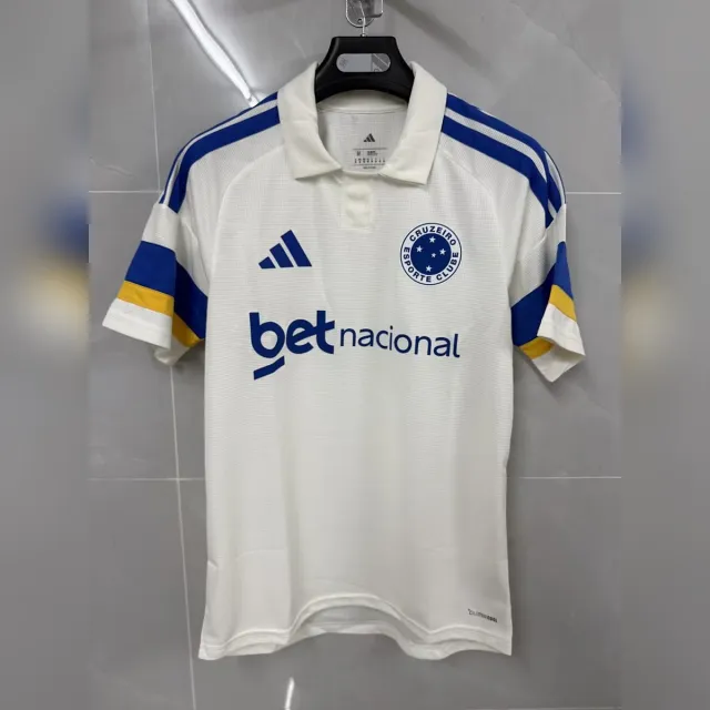 Cruzeiro Terza Maglia 2026/27 Calcio Bianca Colletto Polo