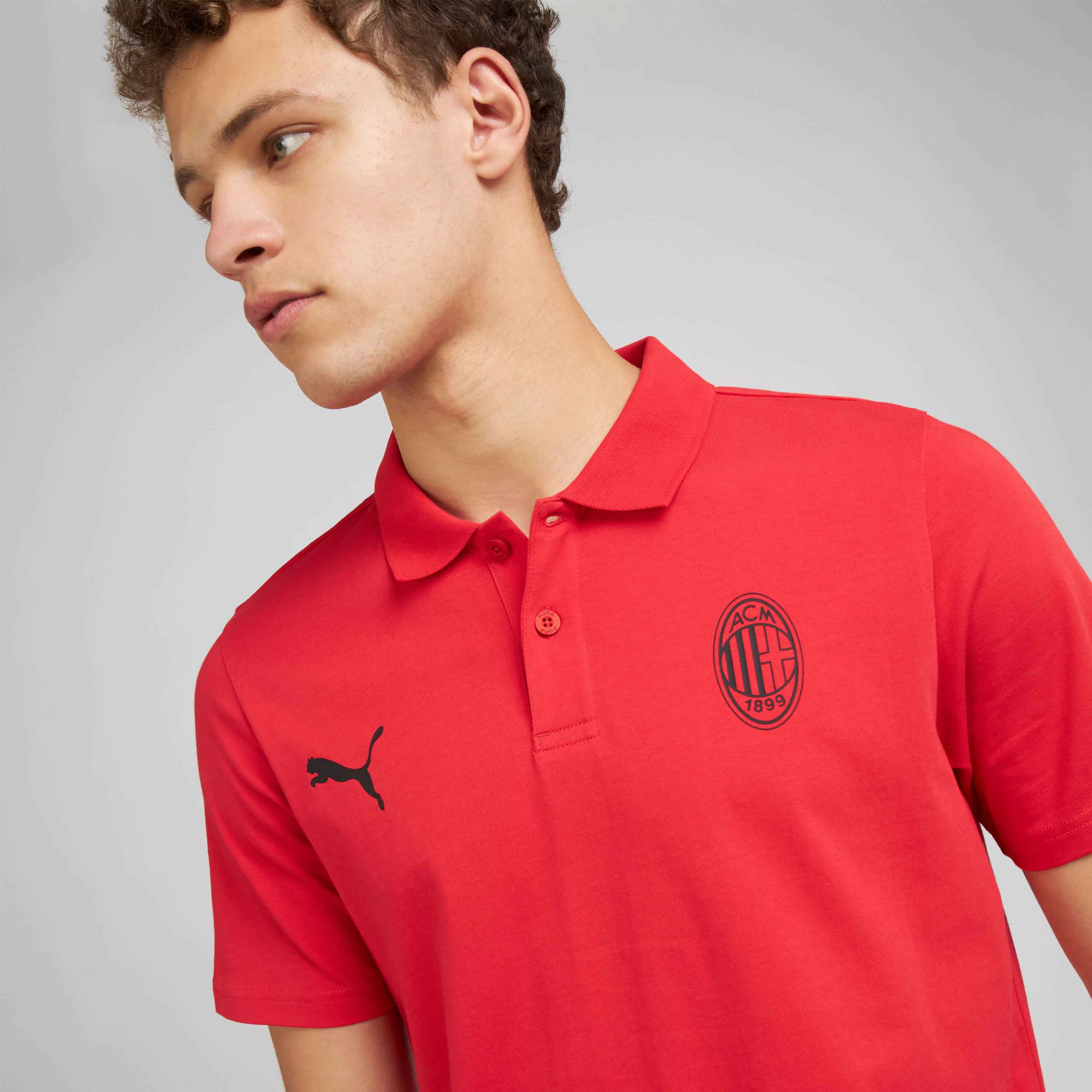 AC Milan Polo Milan Essential Collection polo rossa cotone
