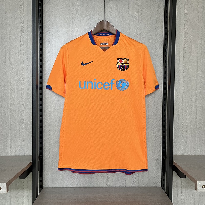 Tifoso Store Maglie da Calcio Barcellona 2006/07 maglia arancione retro