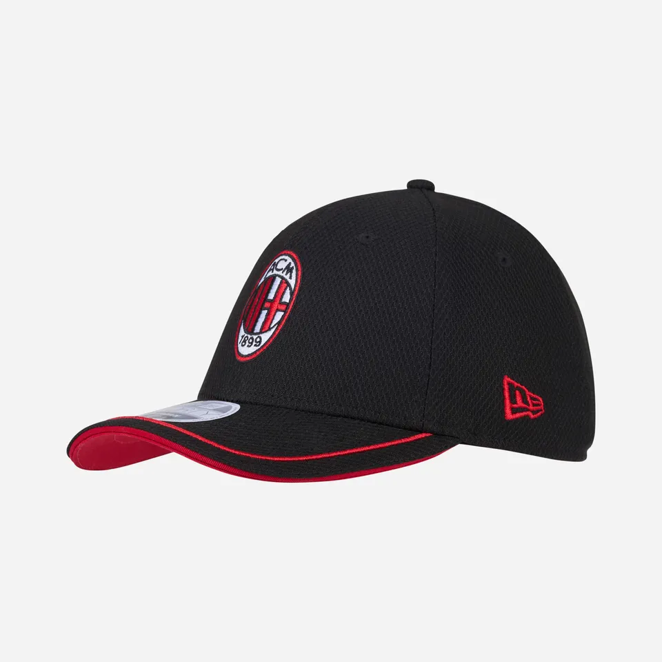 AC Milan New Era 9Forty cap nero con logo ricamato