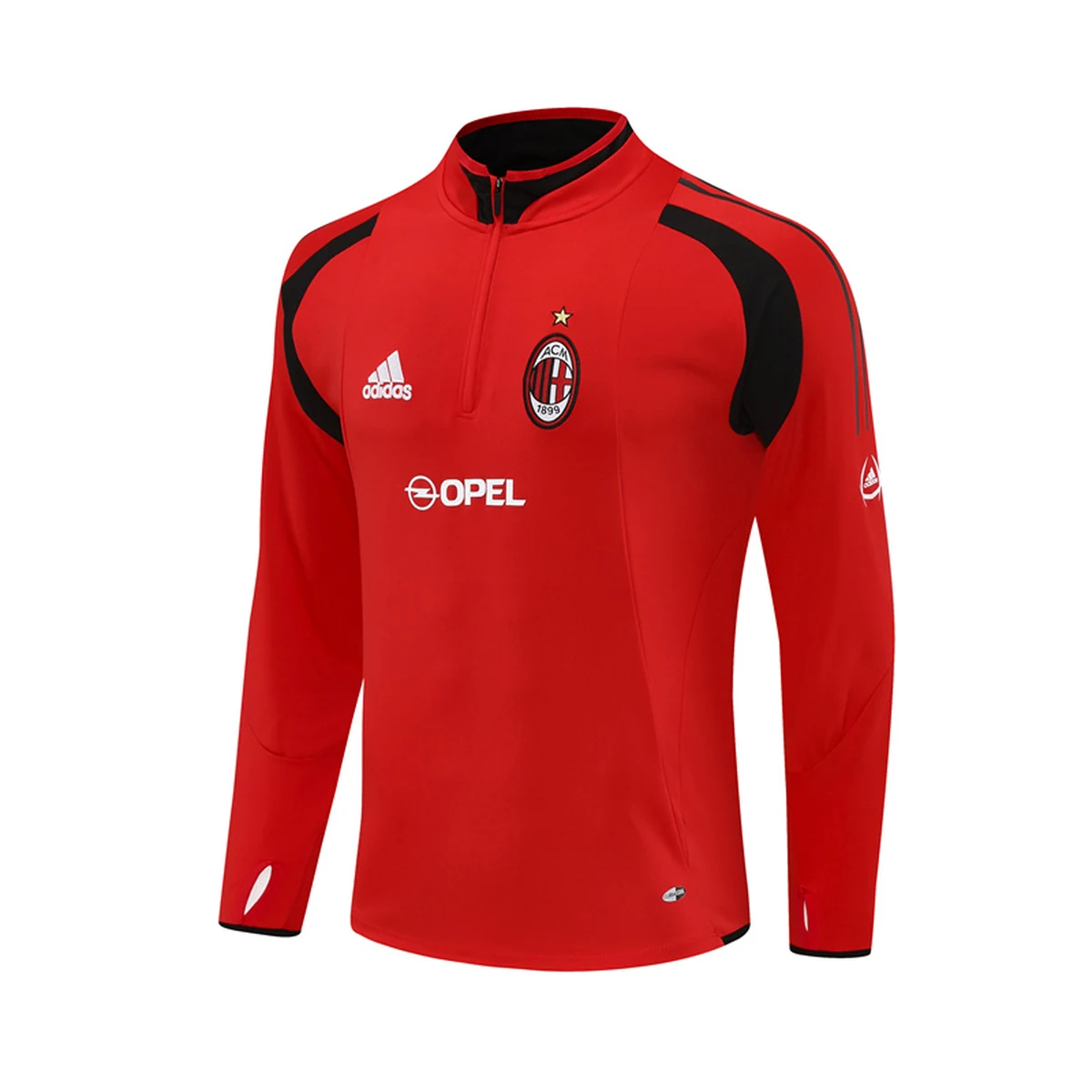 Tifoso Store Felpe Milan 2004/05 felpa rossa mezza zip