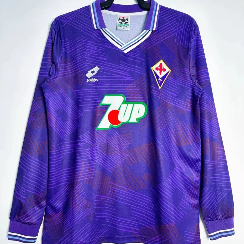 Fiorentina 1992/93 maglia manica lunga viola retro 7UP