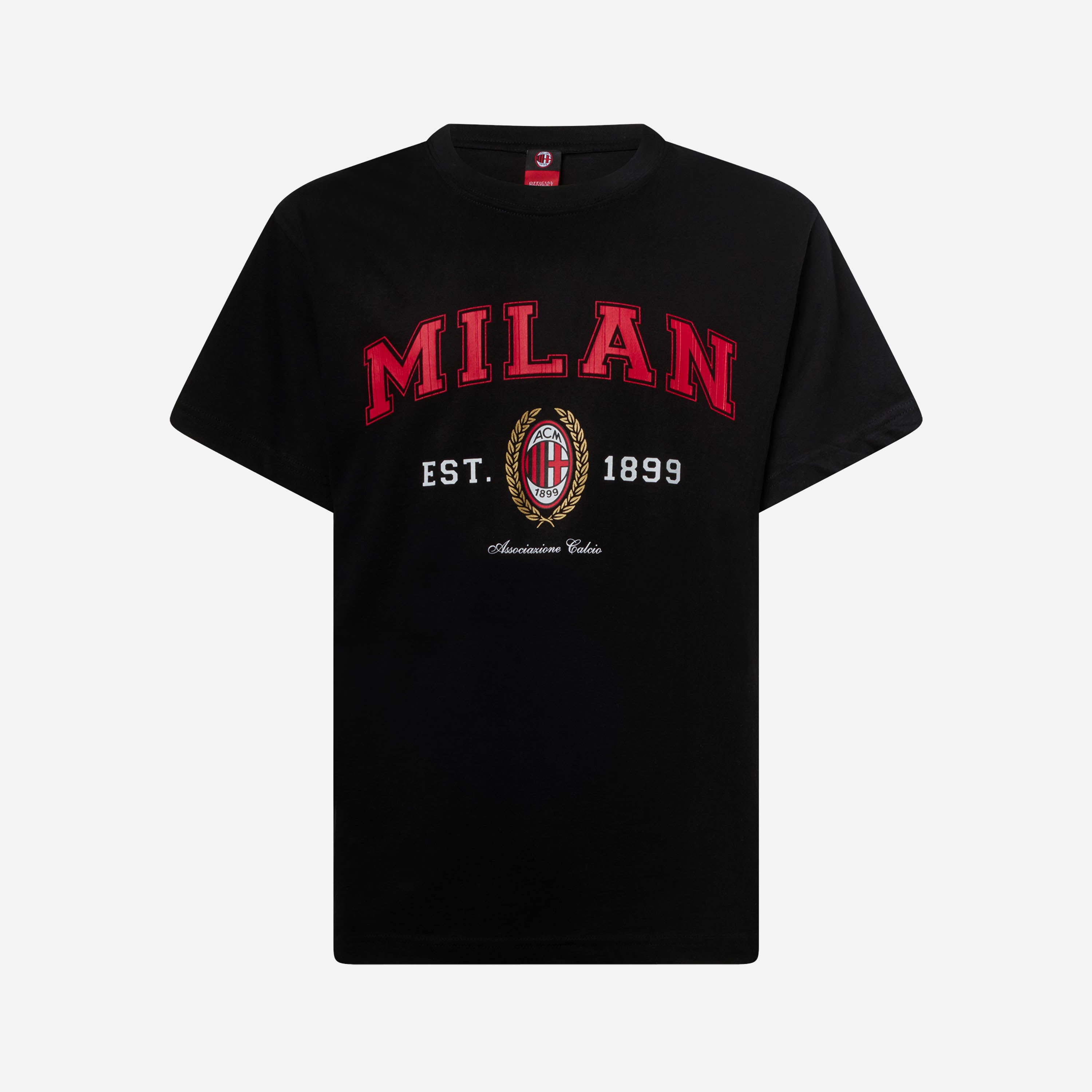 AC Milan College maglietta uomo nera cotone taglia L