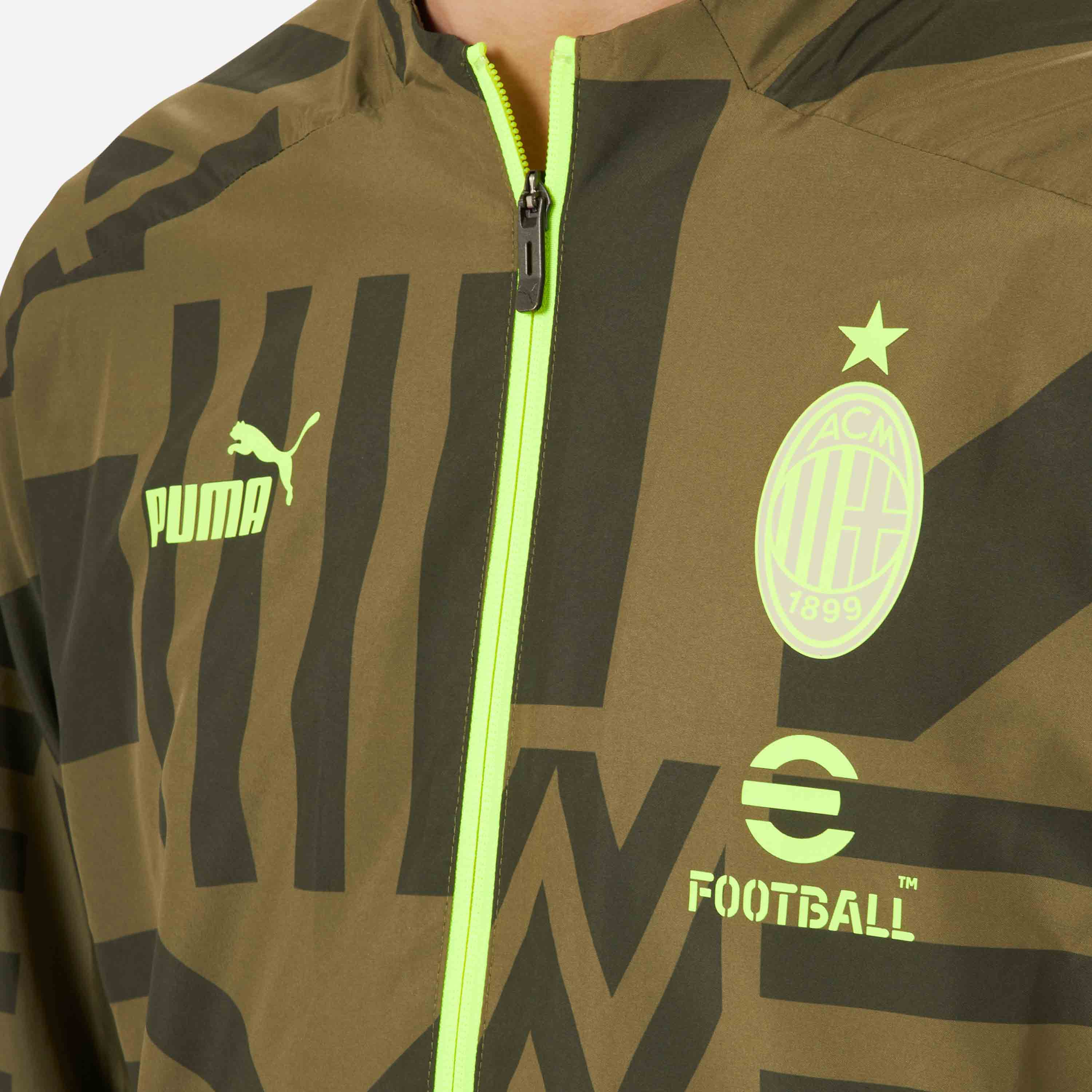 AC Milan Allenamento Prematch 2022/23 giacca zip uomo