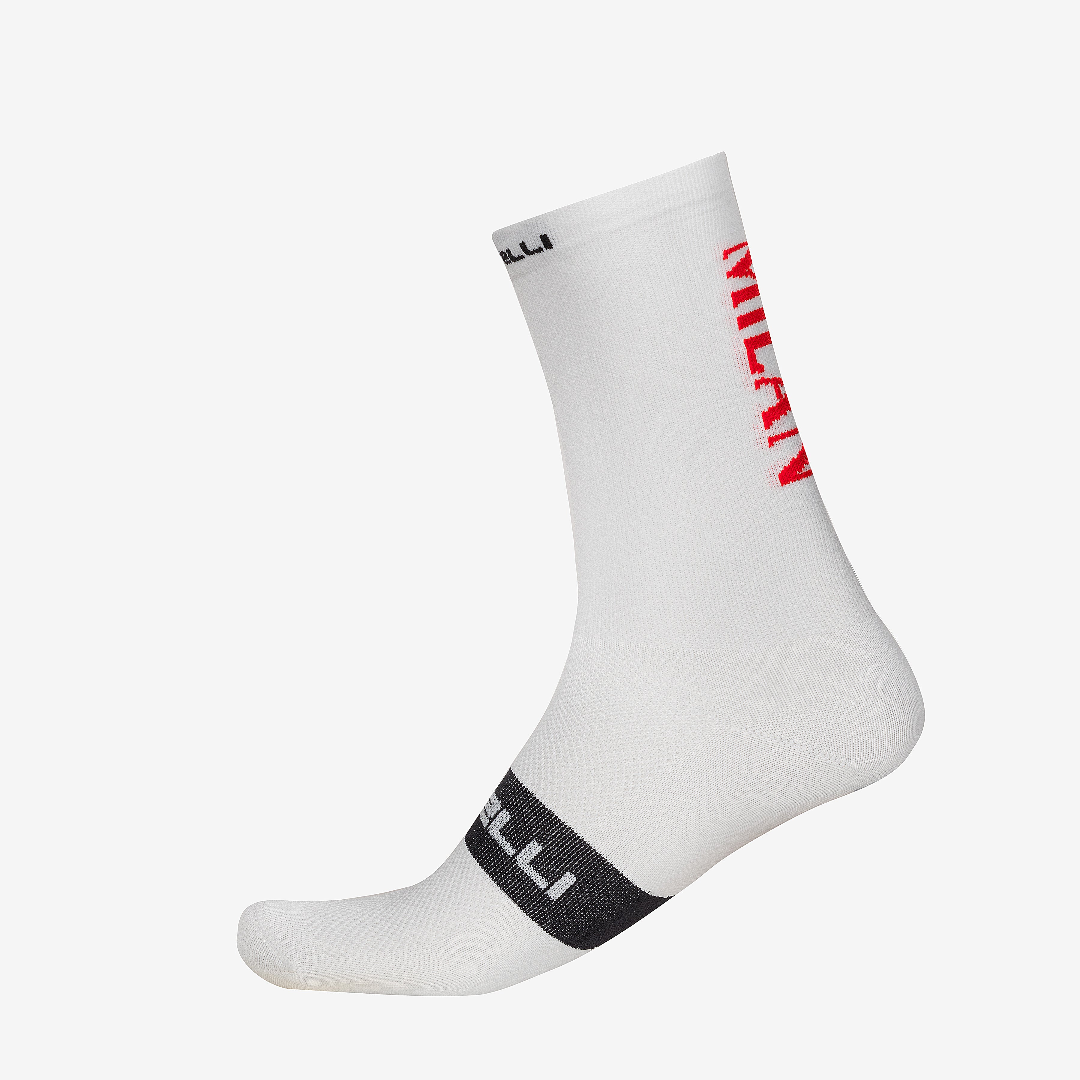 Castelli x AC Milan calze ciclismo bianche taglia M