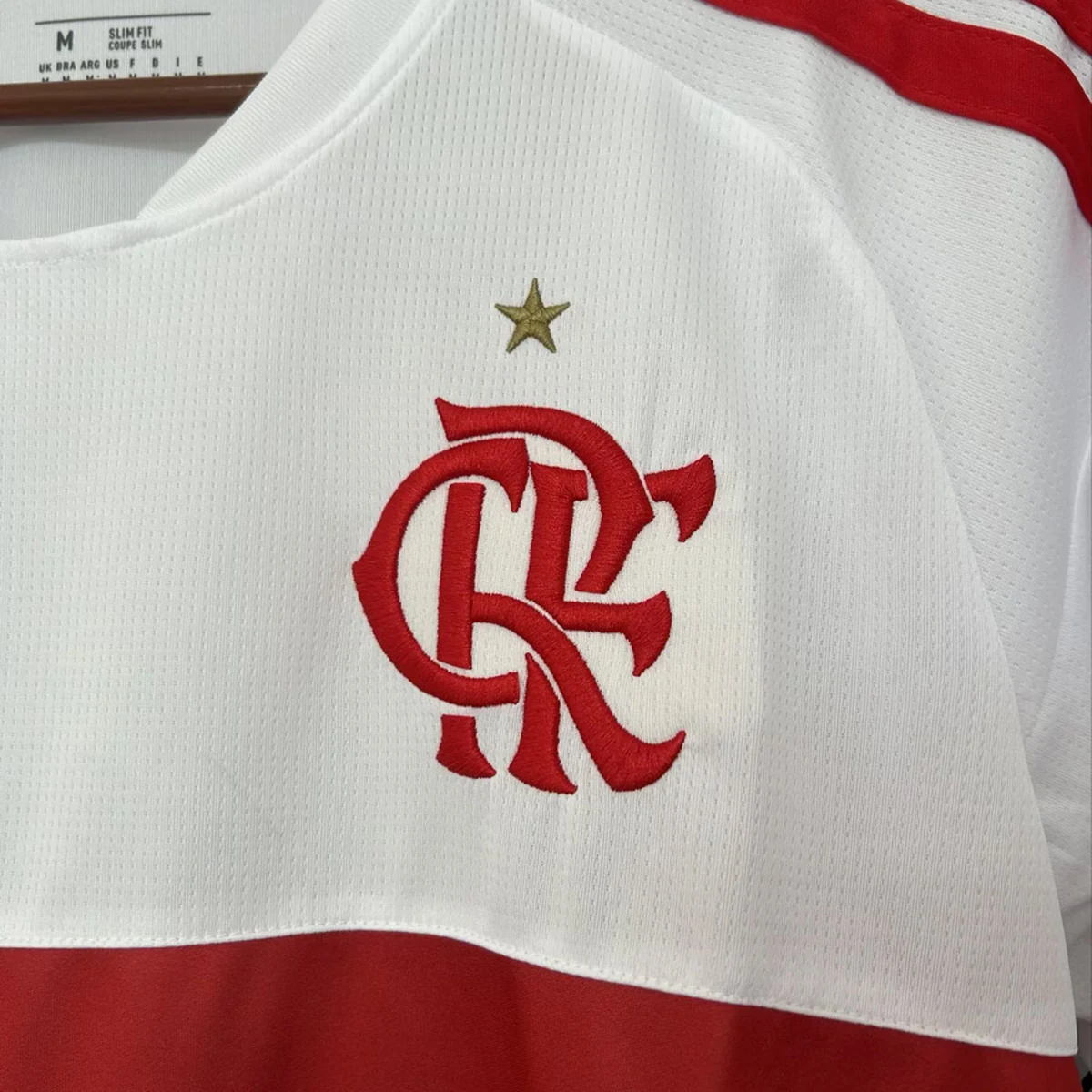 Flamengo 2026/27 seconda maglia bianca banda rossonera