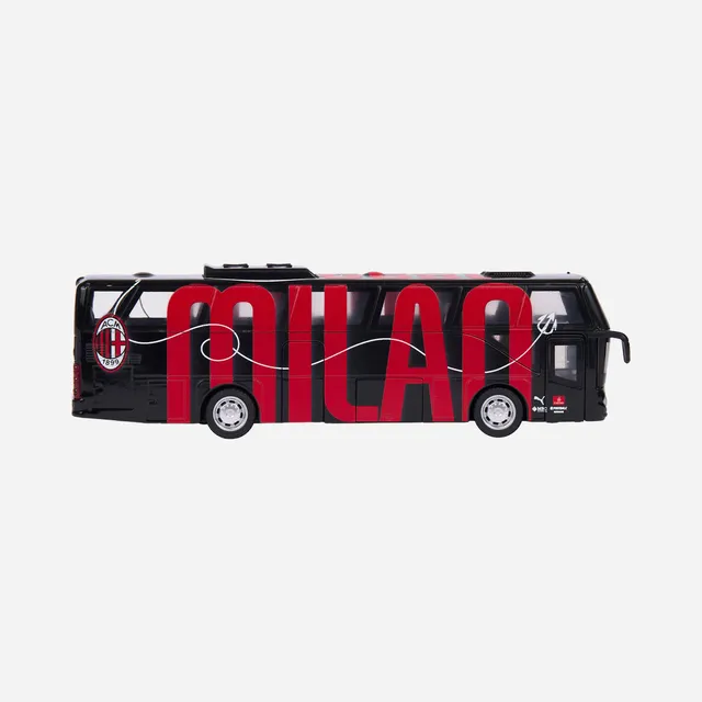 AC Milan Toy Bus pullman giocattolo nero rosso taglia unica