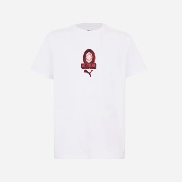 AC Milan Culture t-shirt bianca uomo grafica centrale XS-XXL