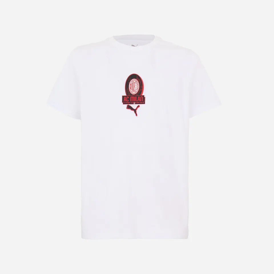 AC Milan Culture t-shirt bianca uomo grafica centrale XS-XXL