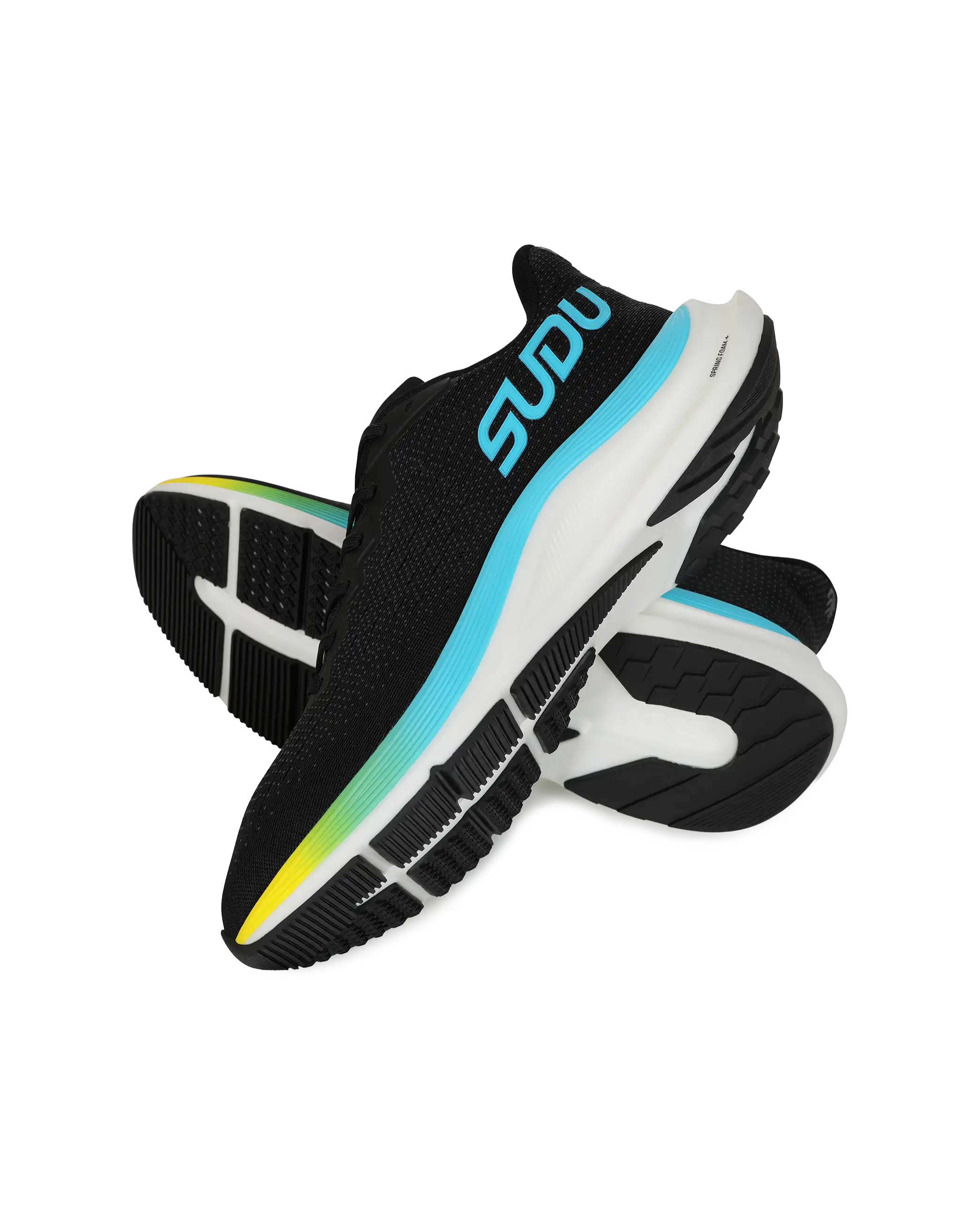 Wales SUDU SRM 01 scarpe running nero azzurro UK 8