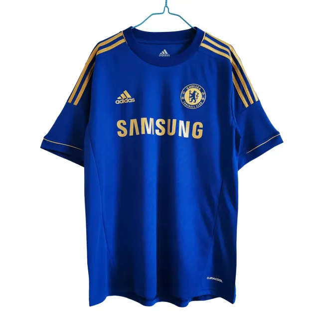 Chelsea Prima Maglia 2012/13 Retro Blu - Maglia Calcio Oro