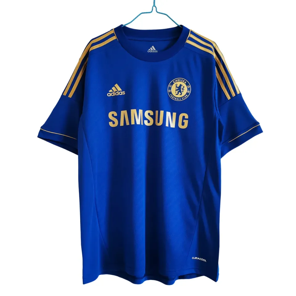 Chelsea Prima Maglia 2012/13 Retro Blu - Maglia Calcio Oro