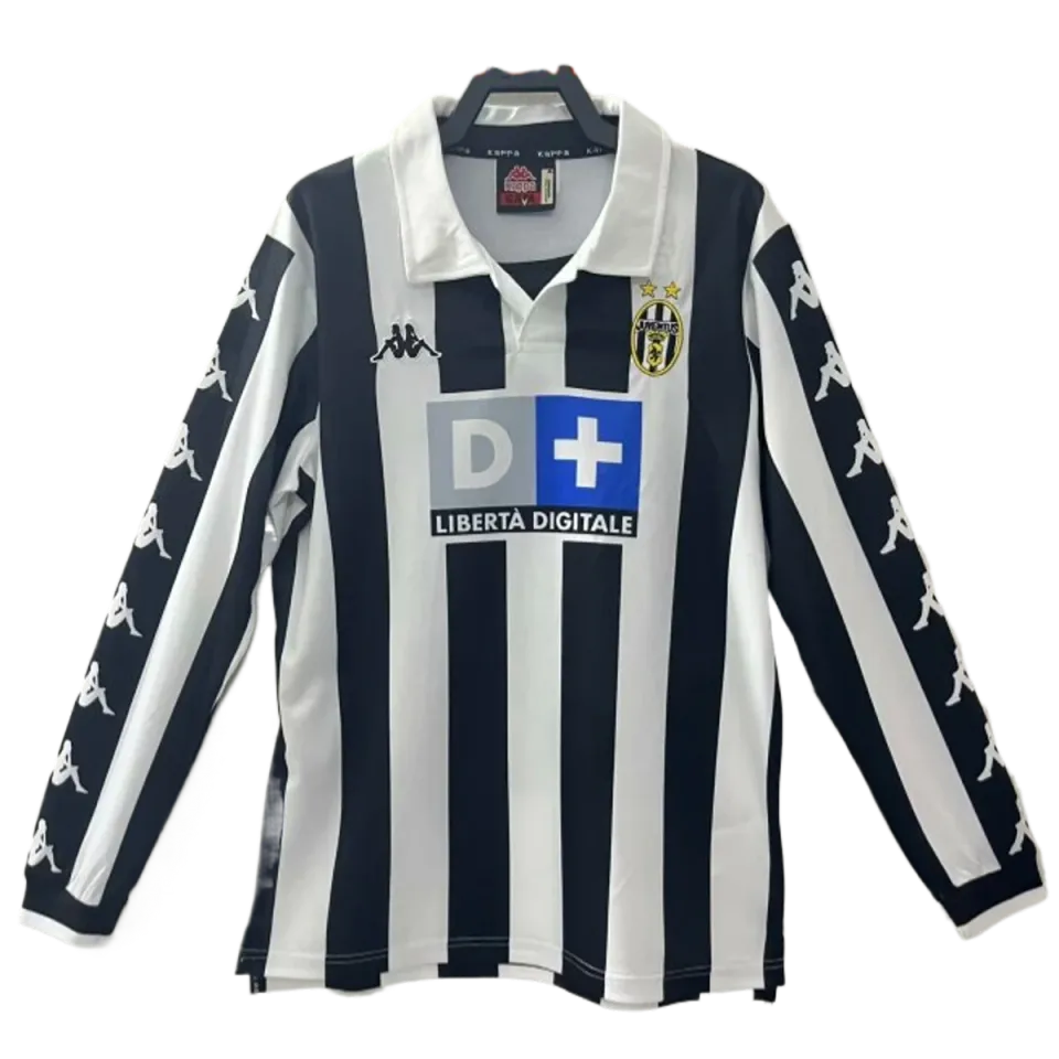 Juventus 1999/00 maglia manica lunga strisce bianconere
