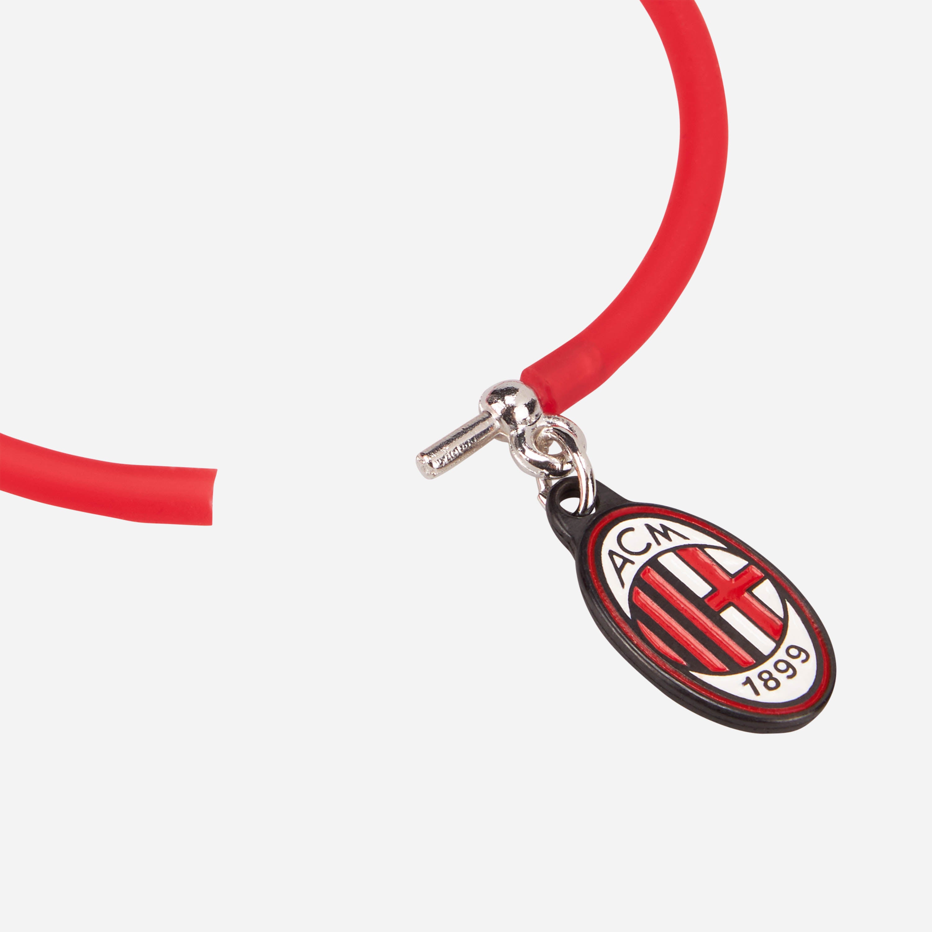 AC Milan bracciale rosso con ciondolo unisex