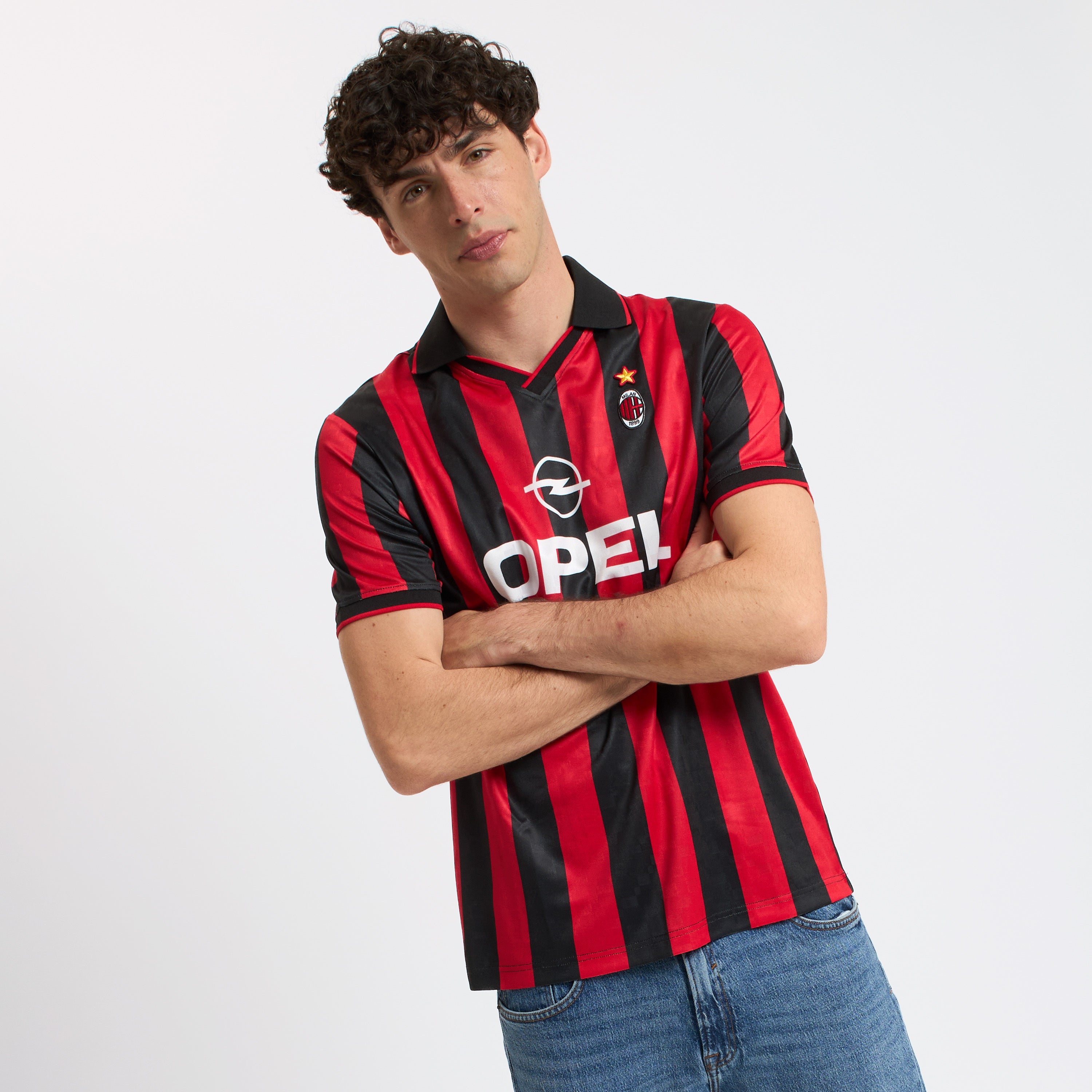 AC Milan Maglie Retro 1995/96 Maglia Home Righe Rossonere