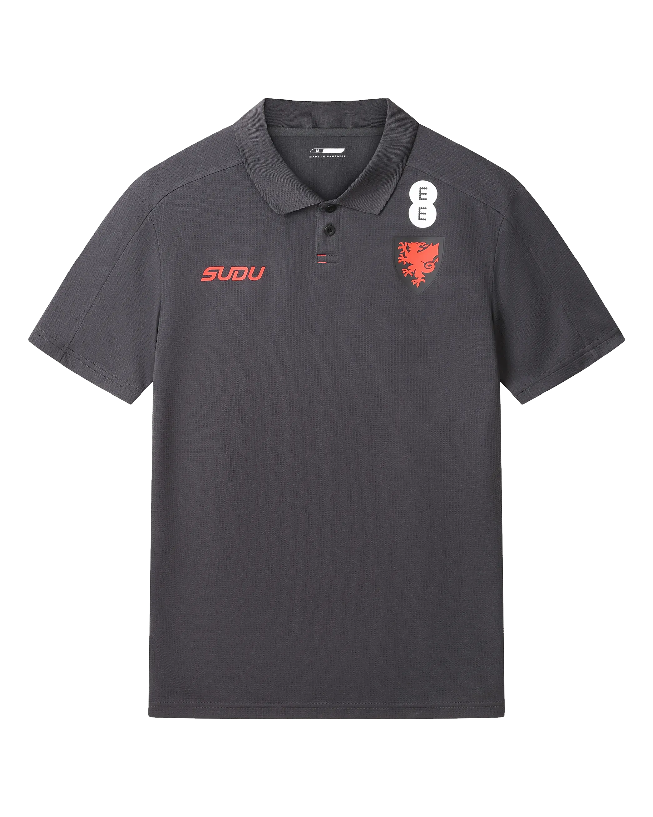 Wales SUDU 2026-28 Staff Travel Polo nera