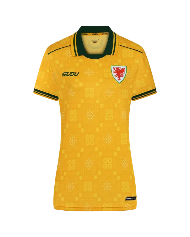 Wales Away Kit SUDU 2026-27 Pro maglia gialla donna