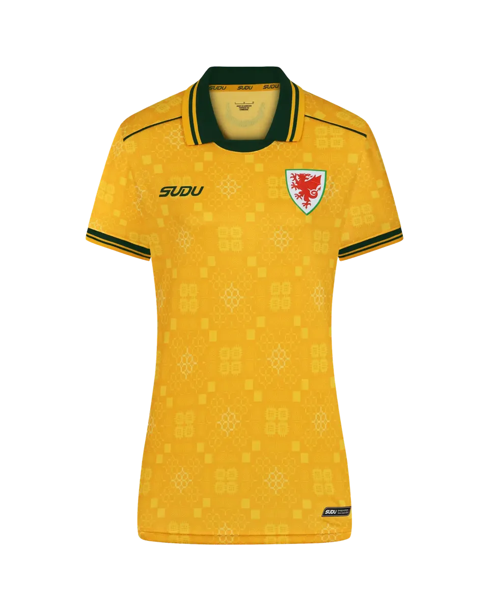 Wales Away Kit SUDU 2026-27 Pro maglia gialla donna