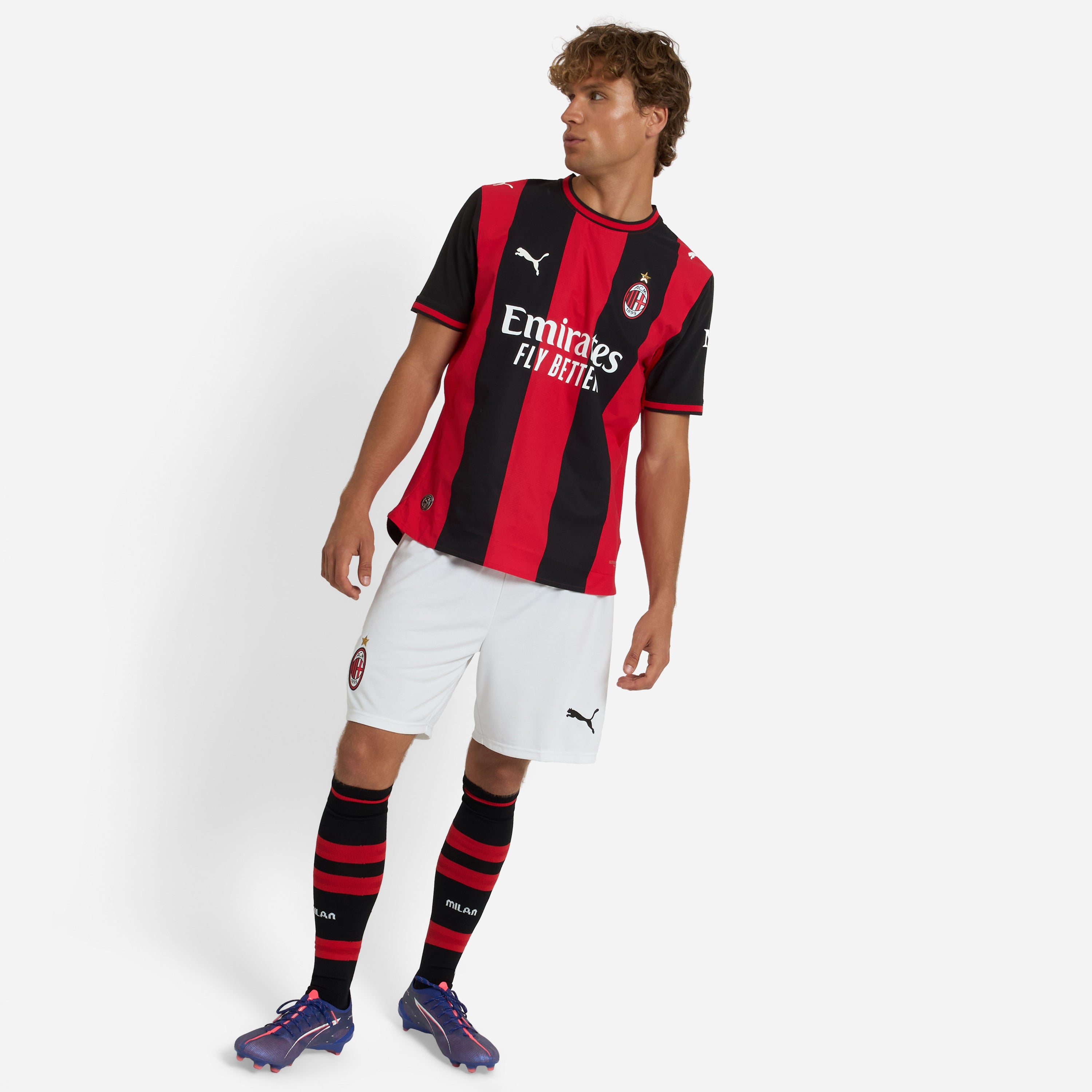 AC Milan Kit Gara Home Authentic 2026/27 Maglia Uomo M