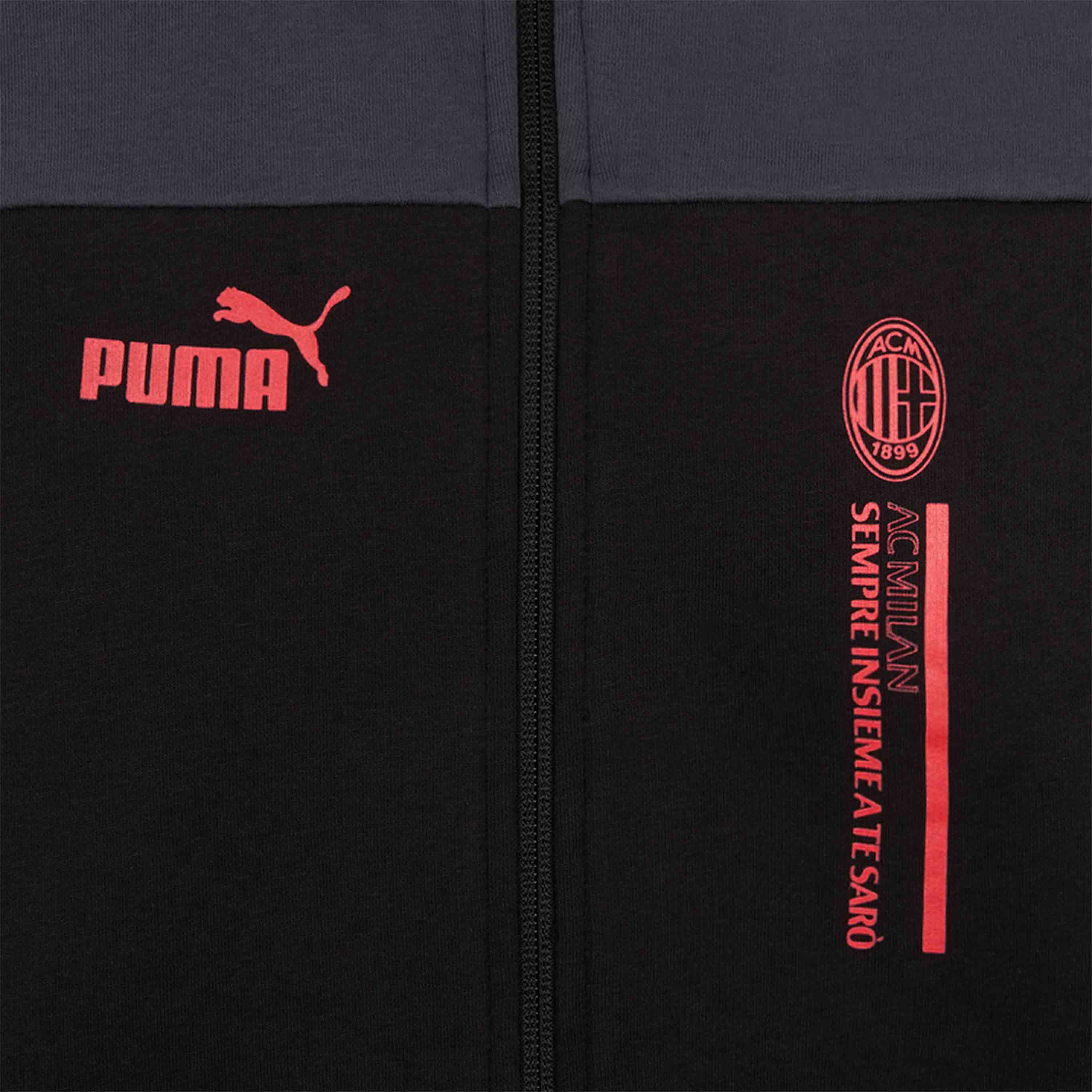 AC Milan Football Culture Felpa con Zip Uomo Tasche