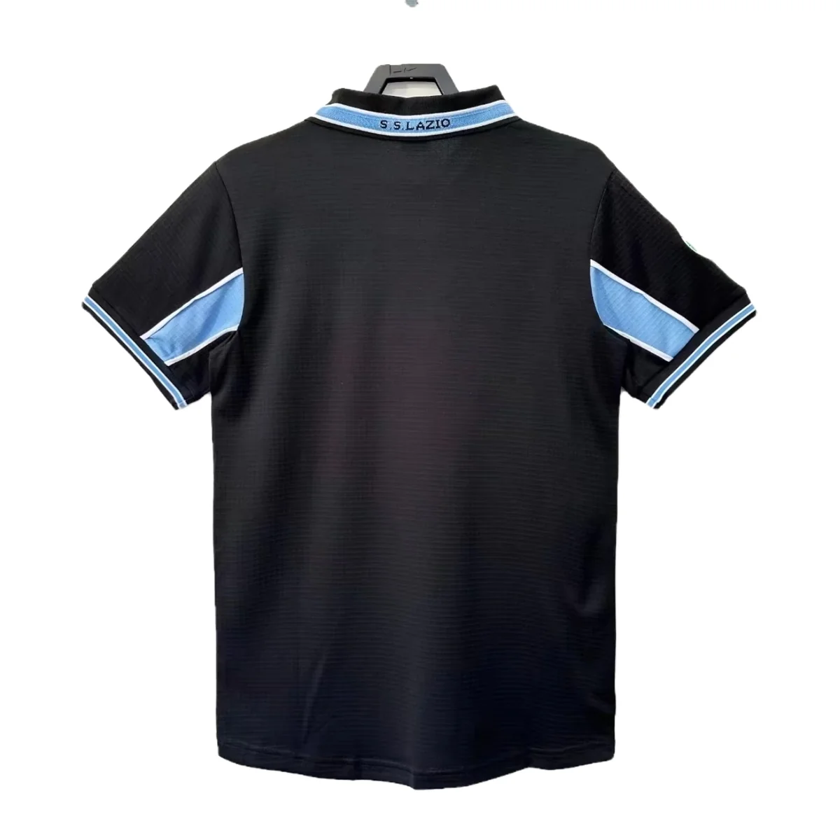 Tifoso Store Maglie da Calcio Lazio Away 1998/99 maglia nera fascia celeste