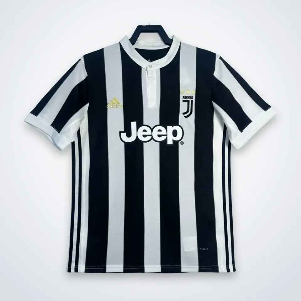 Juventus 2017/18 maglia home strisce scudo J