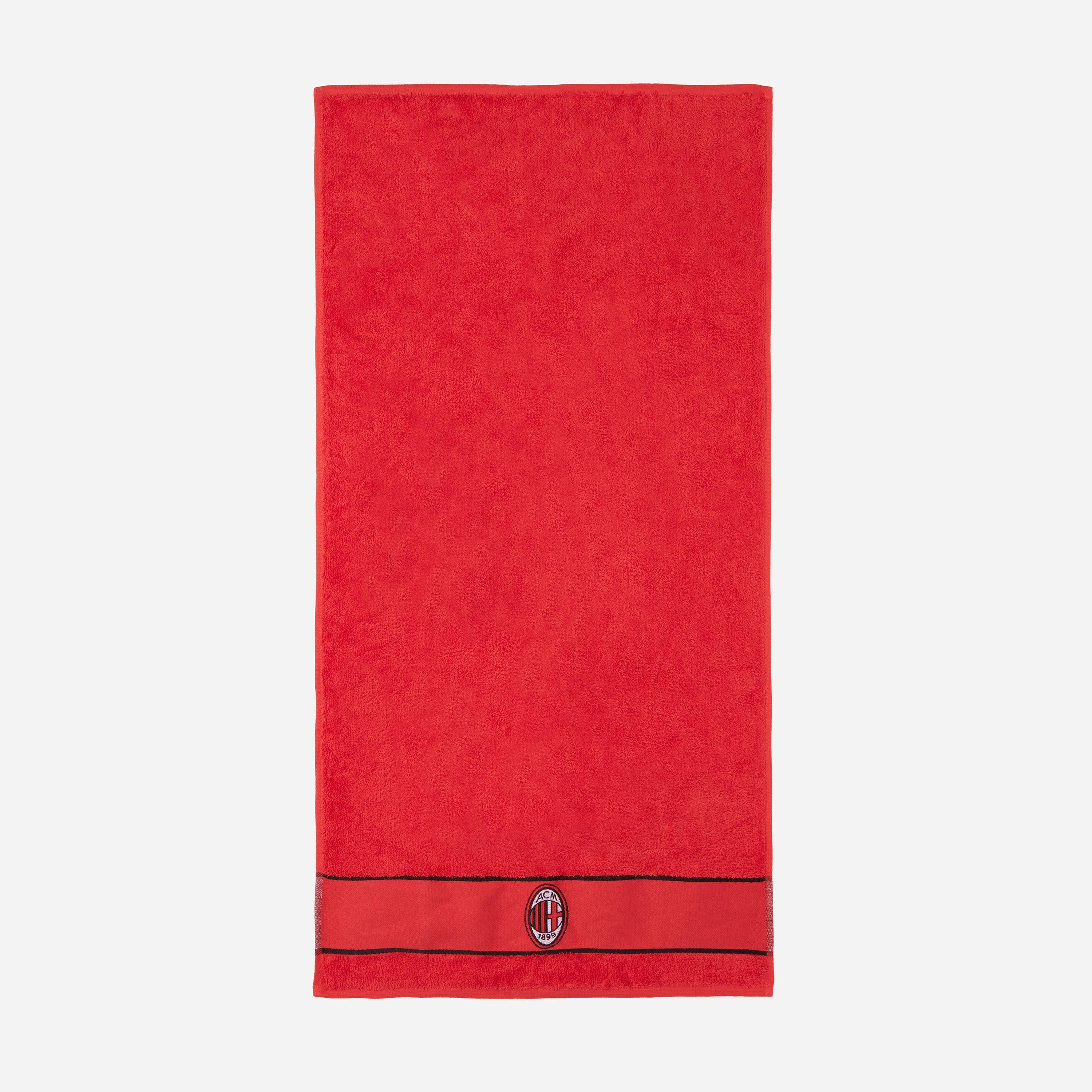 AC Milan Accessori Asciugamano Mano Viso Rosso 50x100