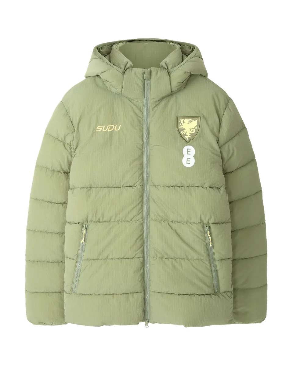 Wales Travel giacca imbottita verde M