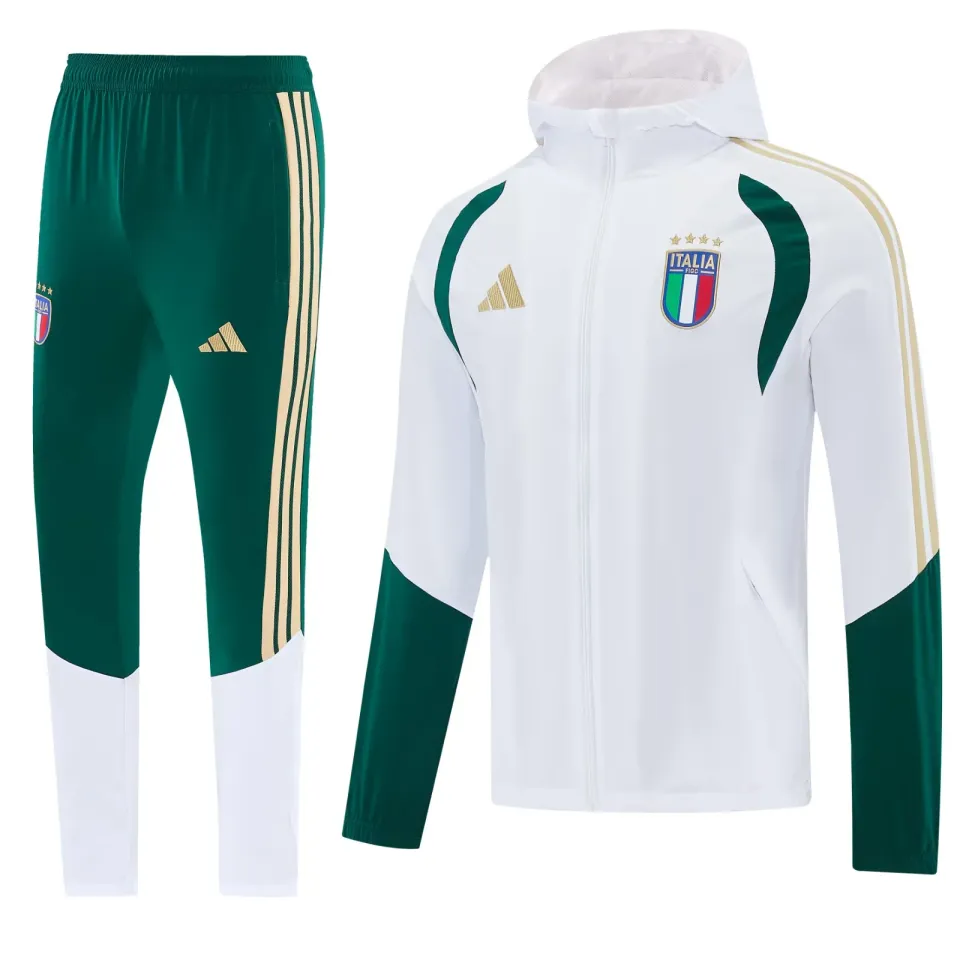 Italia Training 2026/27 tuta con cappuccio azzurra taglia L