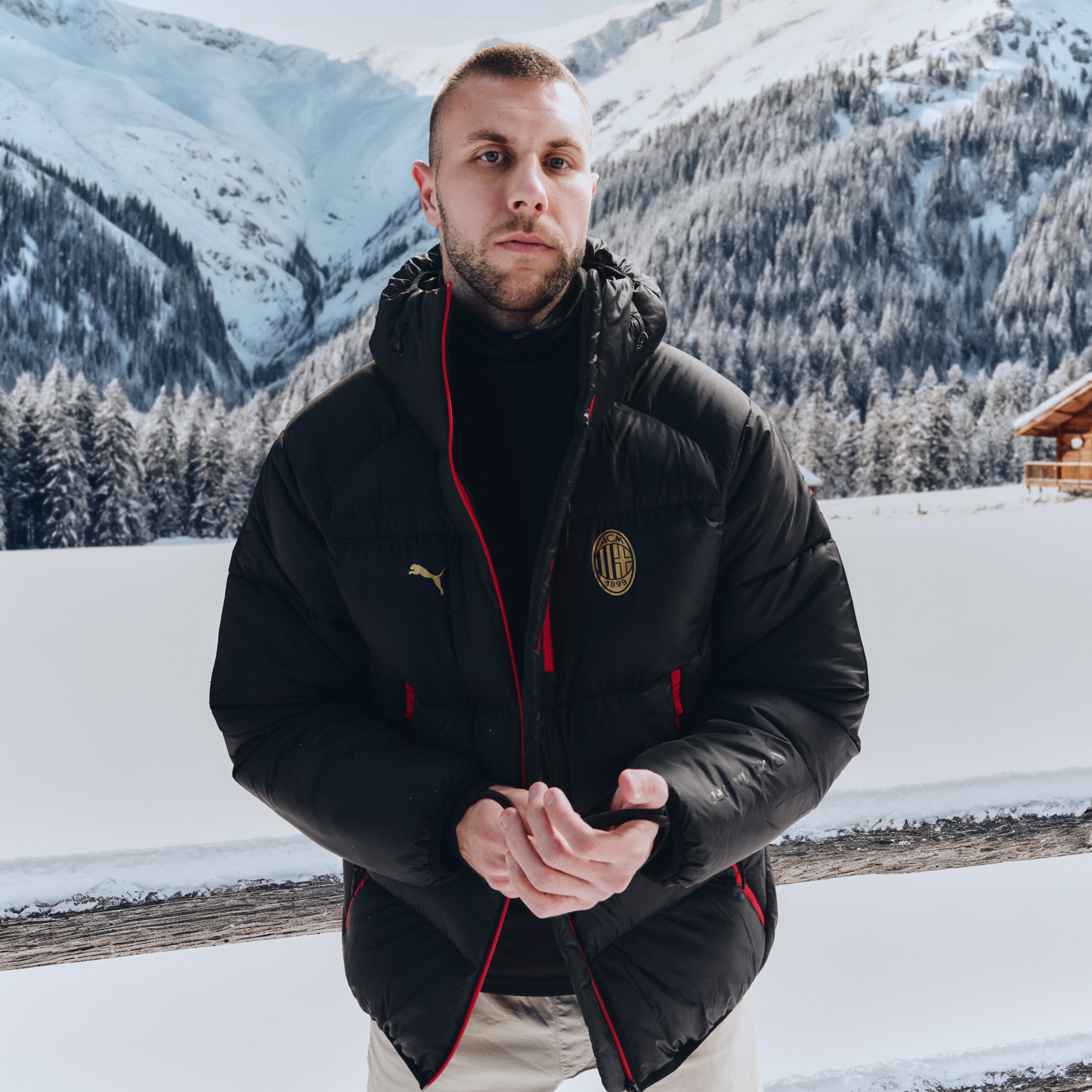 AC Milan Pumatech 2025/26 piumino uomo L idrorepellente
